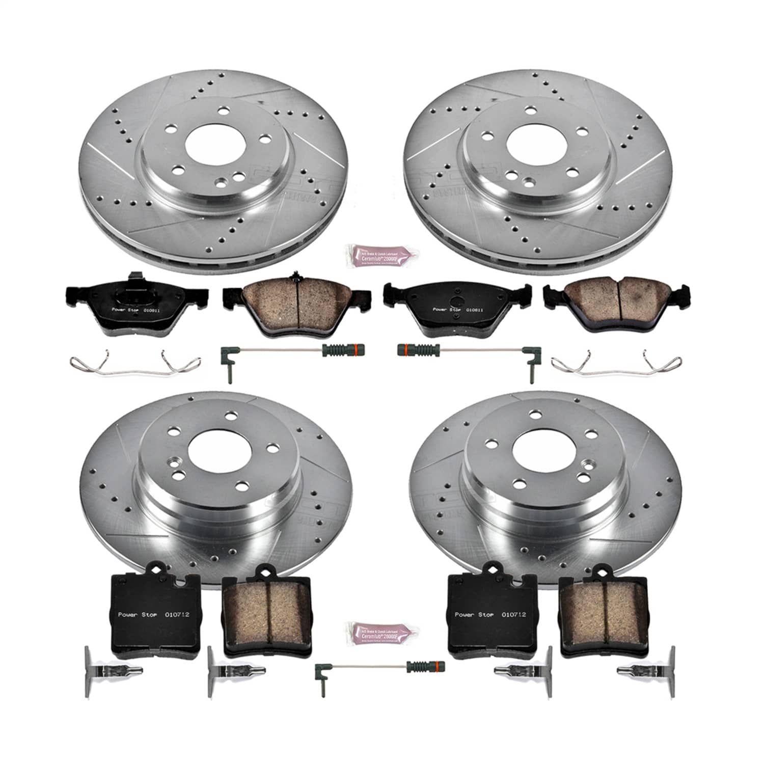 Power Stop - K6700 - Front and Rear - Disc Brake Pad and Rotor Kit