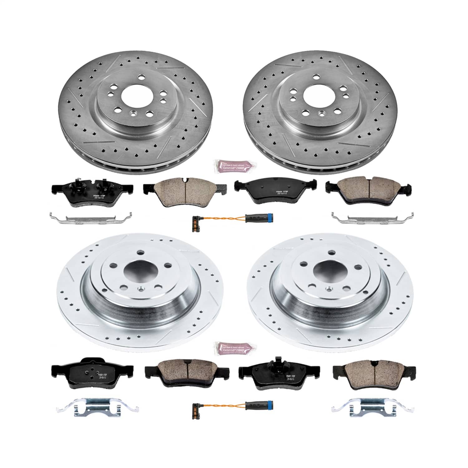 Power Stop - K6710 - Front and Rear - Disc Brake Pad and Rotor Kit