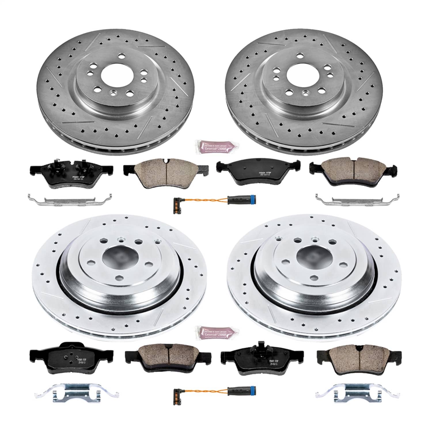 Power Stop - K6711 - Front and Rear - Disc Brake Pad and Rotor Kit