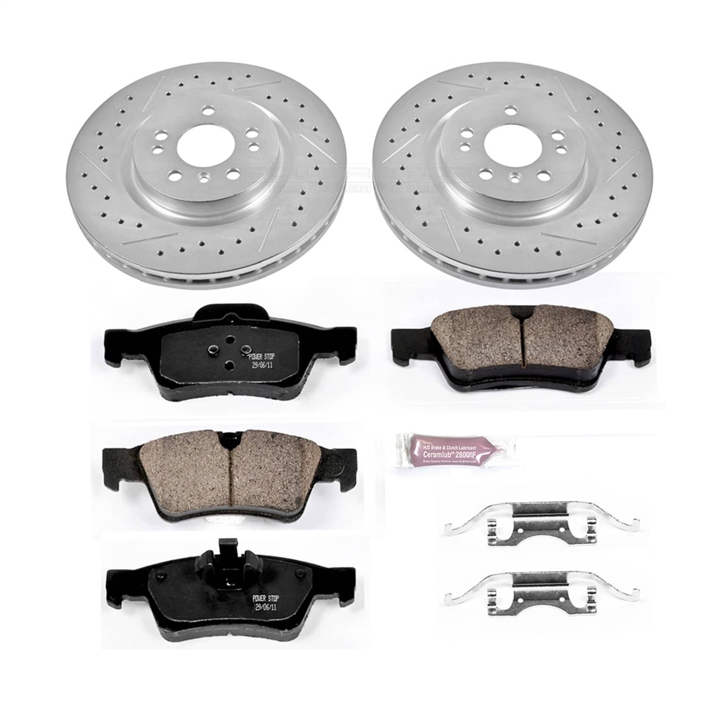 Power Stop - K6712 - Rear - Disc Brake Pad and Rotor Kit