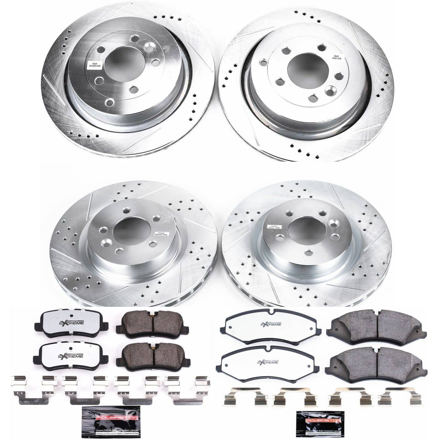 Power Stop - K6720-36 - Front and Rear - Disc Brake Pad and Rotor Kit
