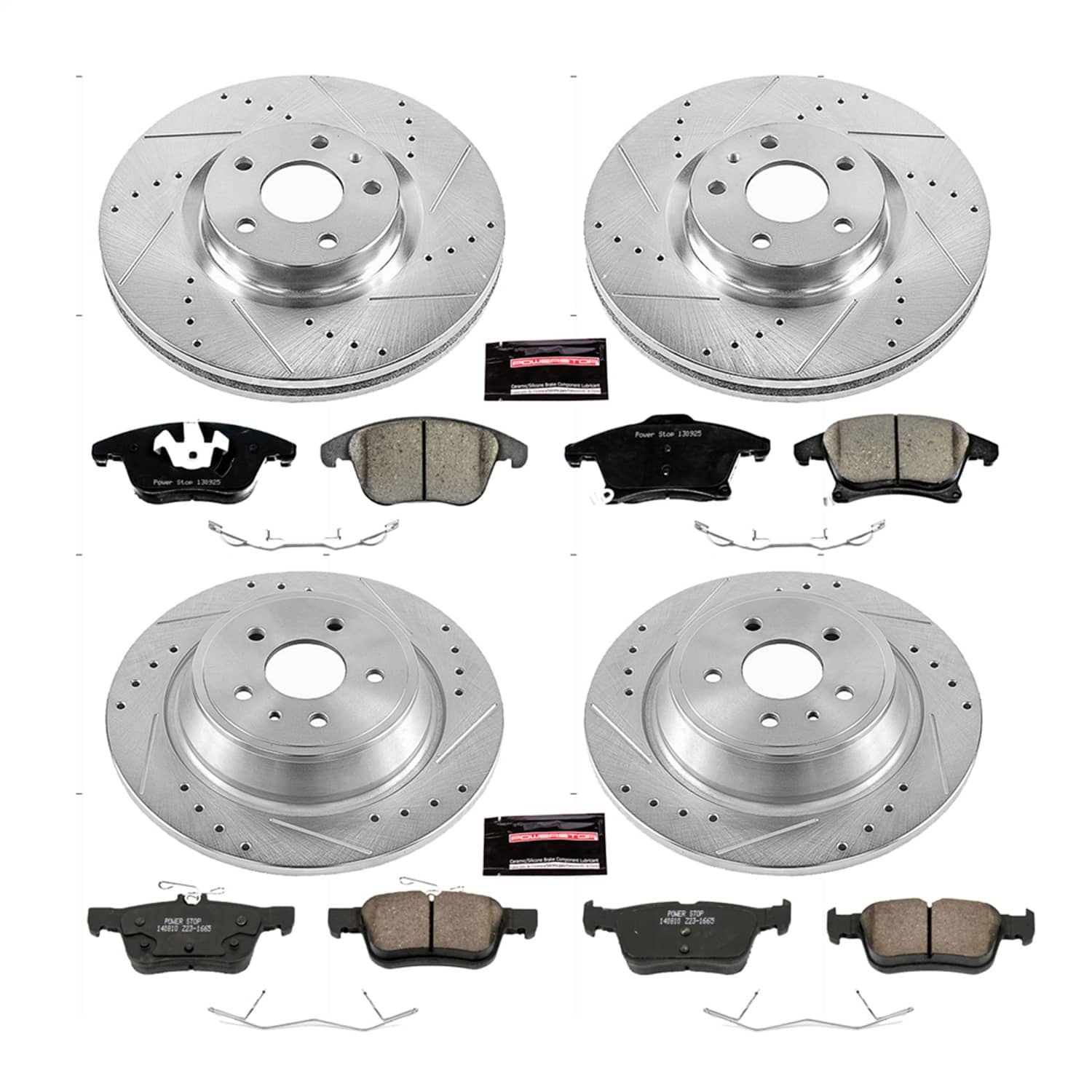 Power Stop - K6815 - Front and Rear - Disc Brake Pad and Rotor Kit
