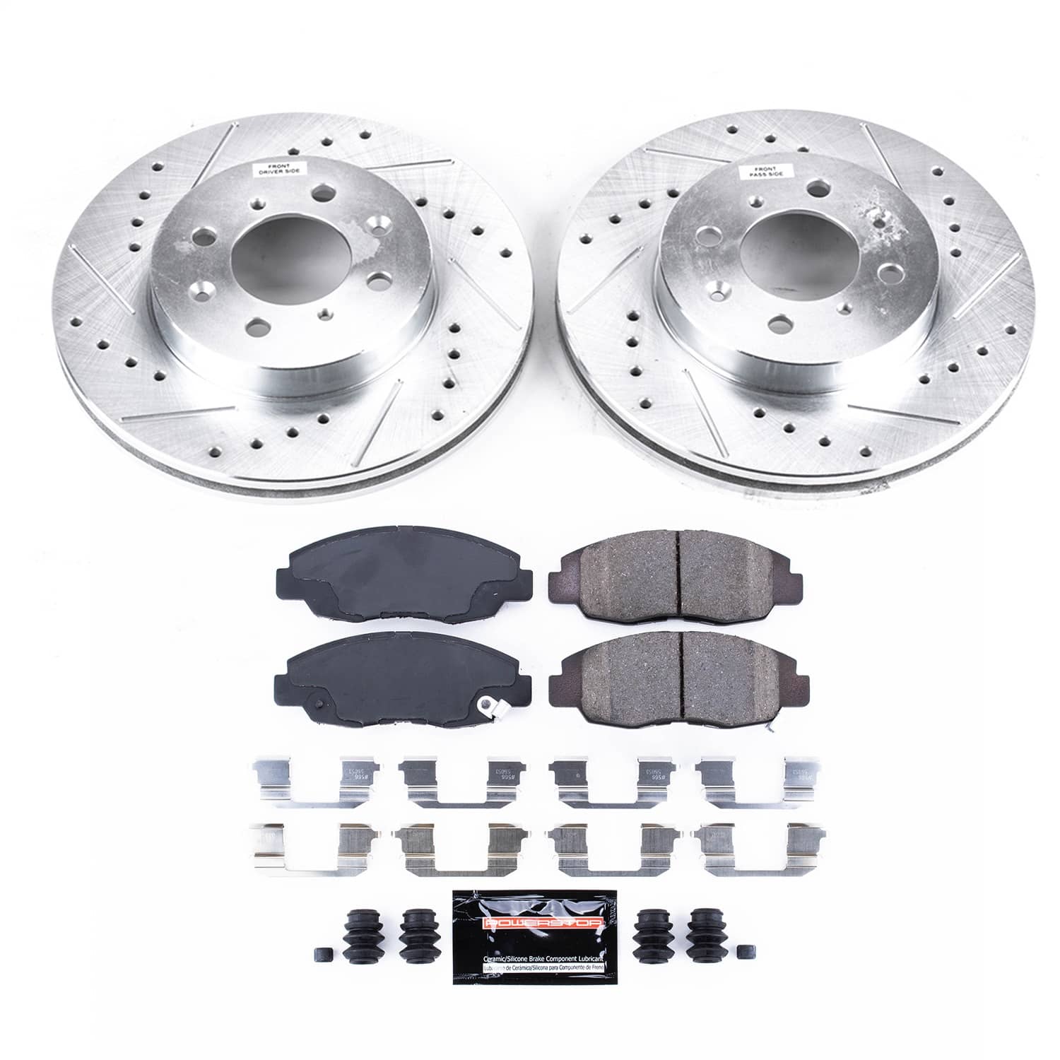 Power Stop - K690 - Front - Disc Brake Pad and Rotor Kit