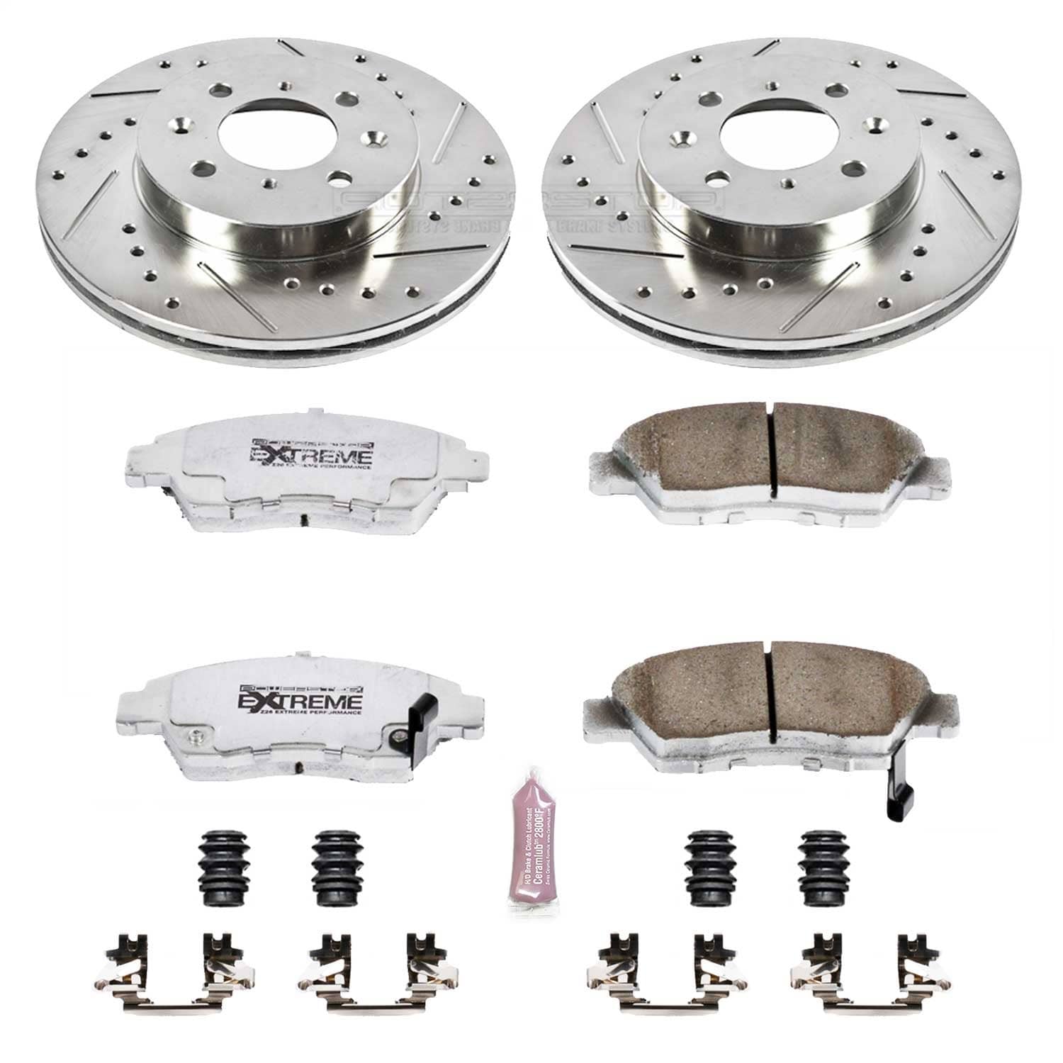 Power Stop - K694-26 - Front - Disc Brake Pad and Rotor Kit