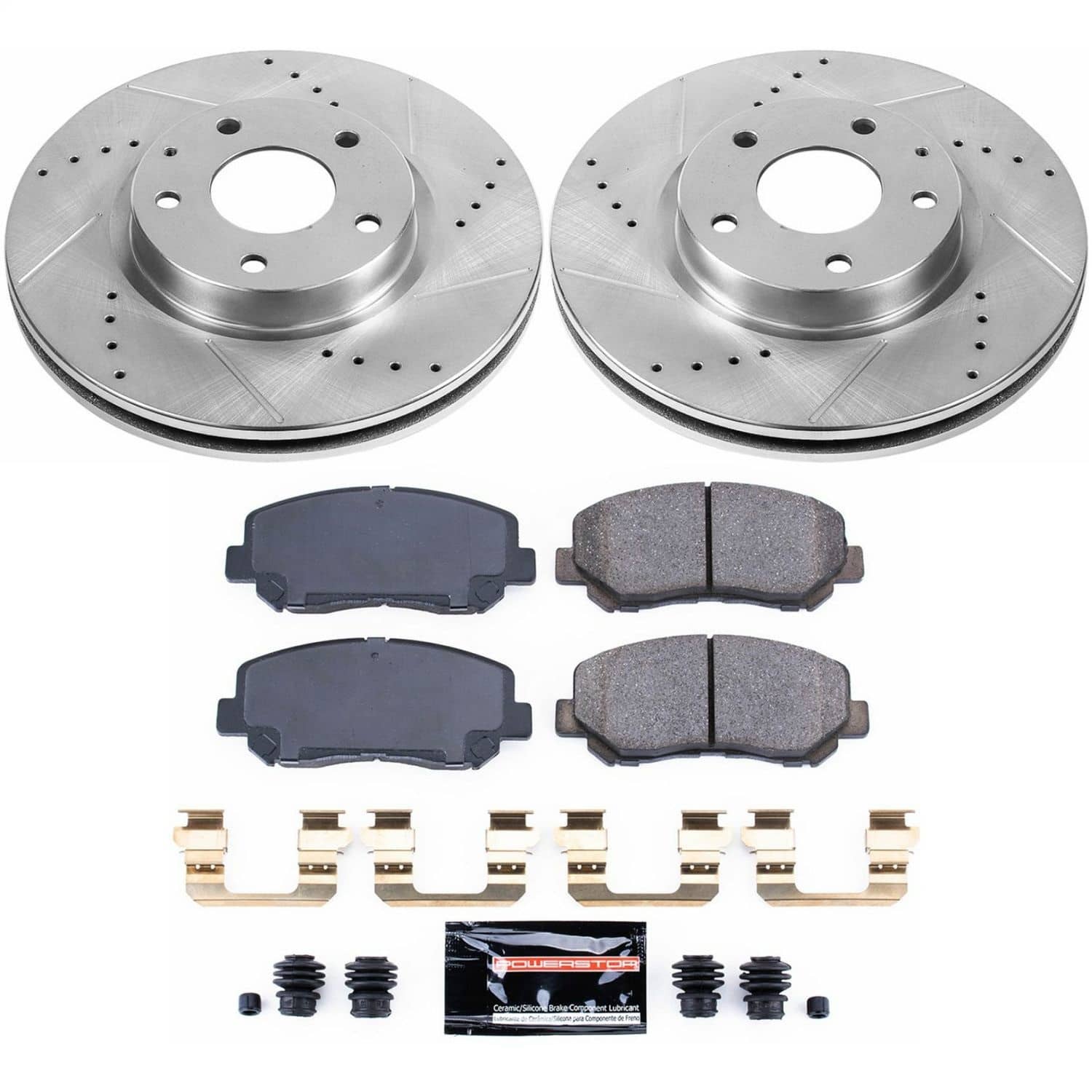 Power Stop - K6967 - Front - Disc Brake Pad and Rotor Kit