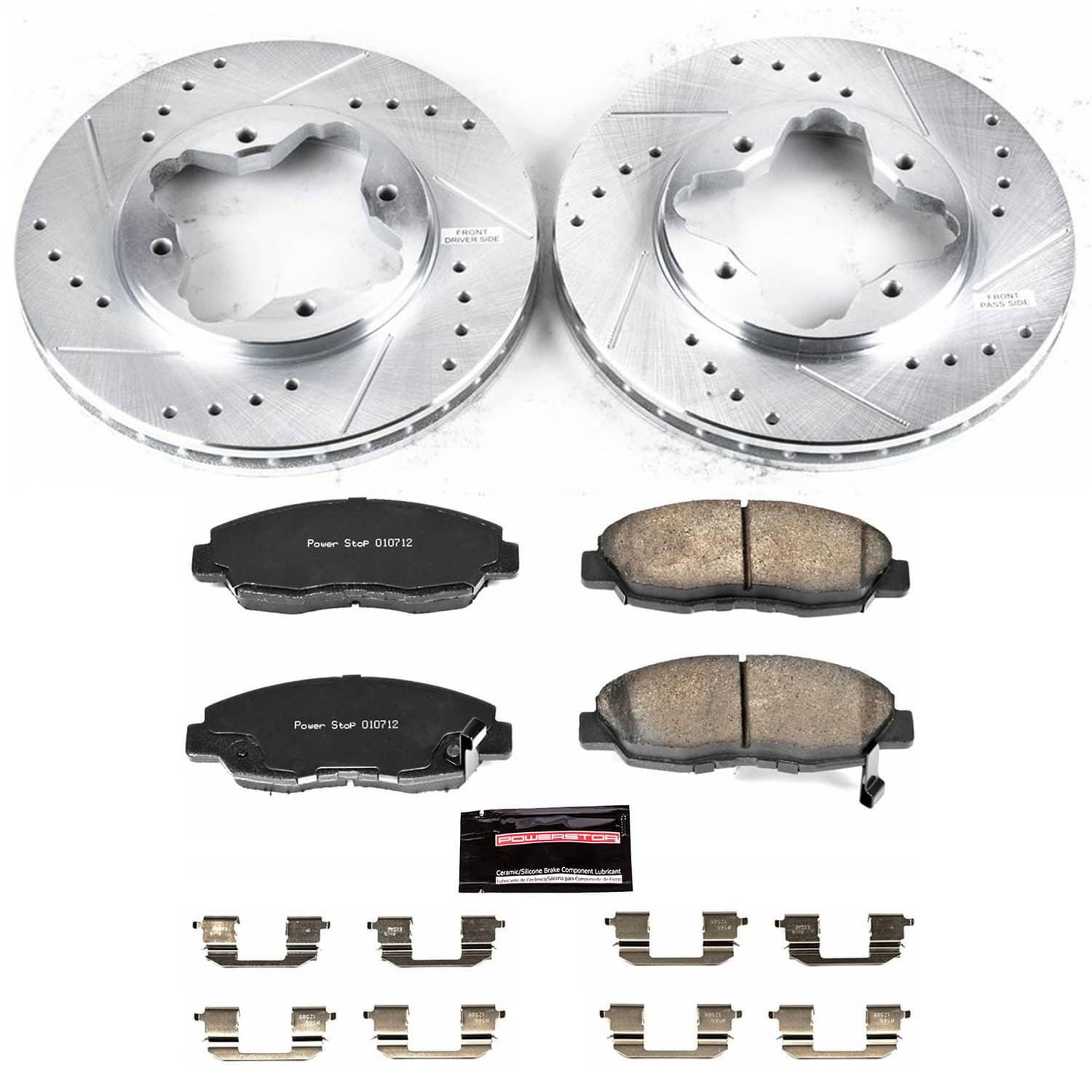 Power Stop - K697 - Front - Disc Brake Pad and Rotor Kit