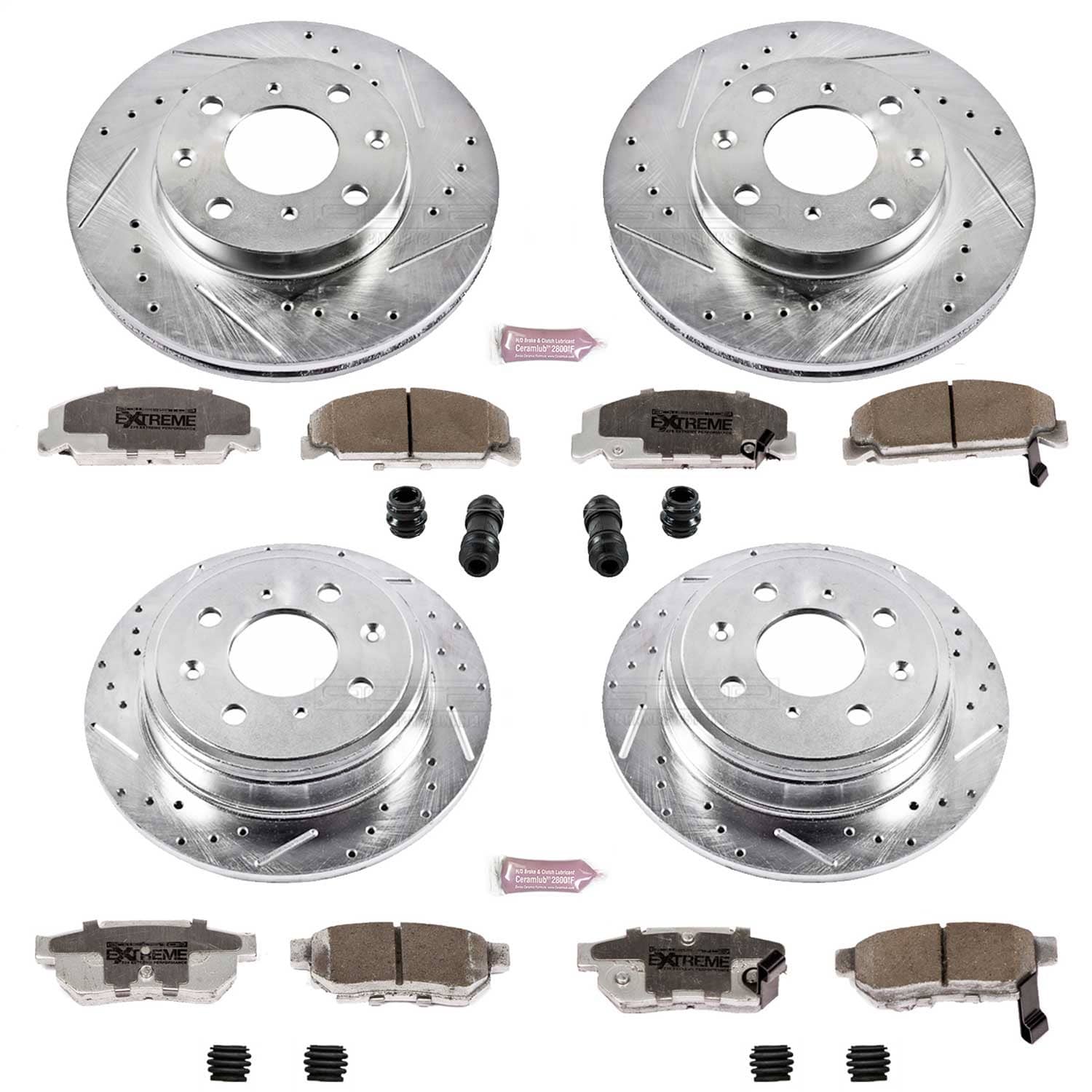 Power Stop - K700-26 - Front and Rear - Disc Brake Pad and Rotor Kit