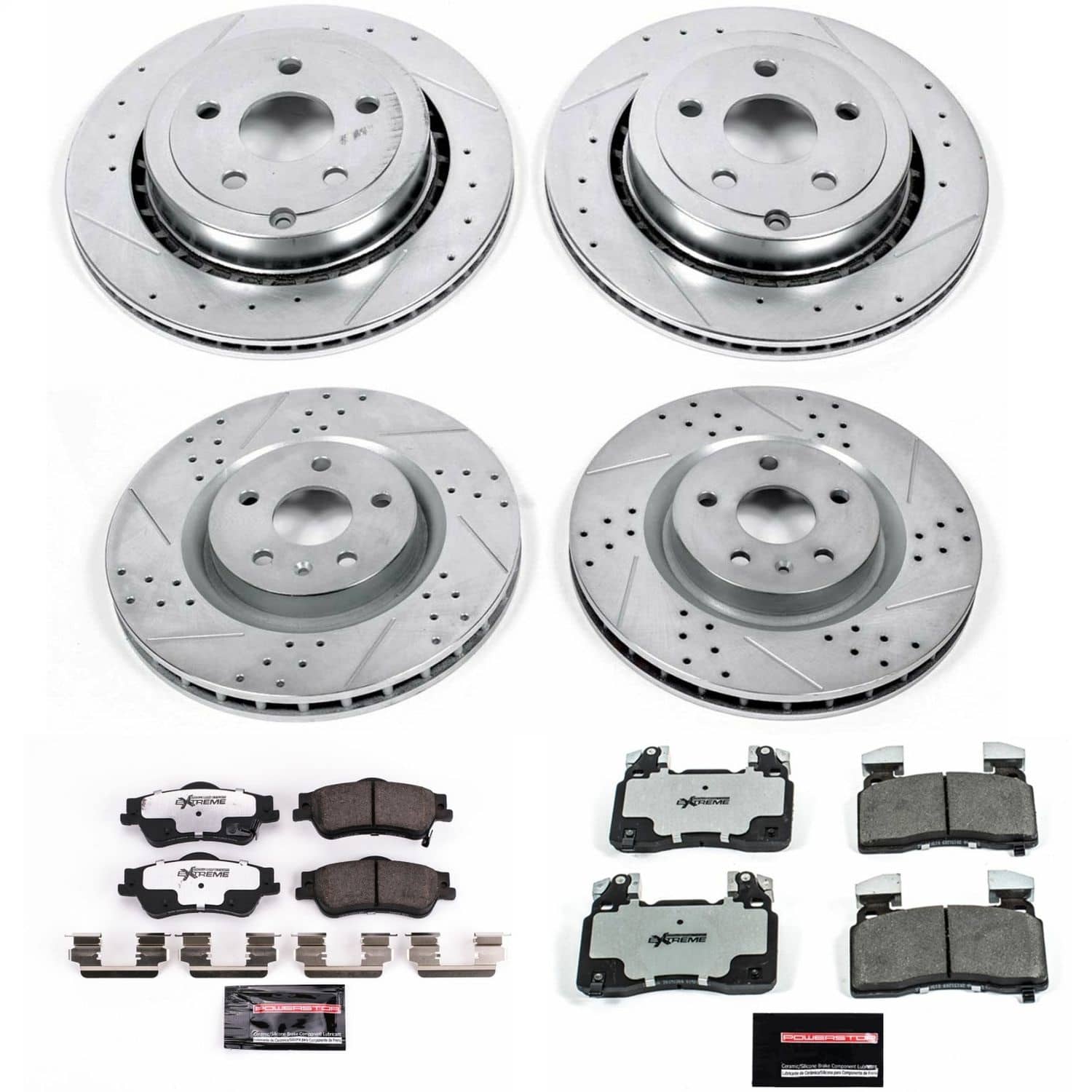 Power Stop - K7005-26 - Front and Rear - Disc Brake Pad and Rotor Kit