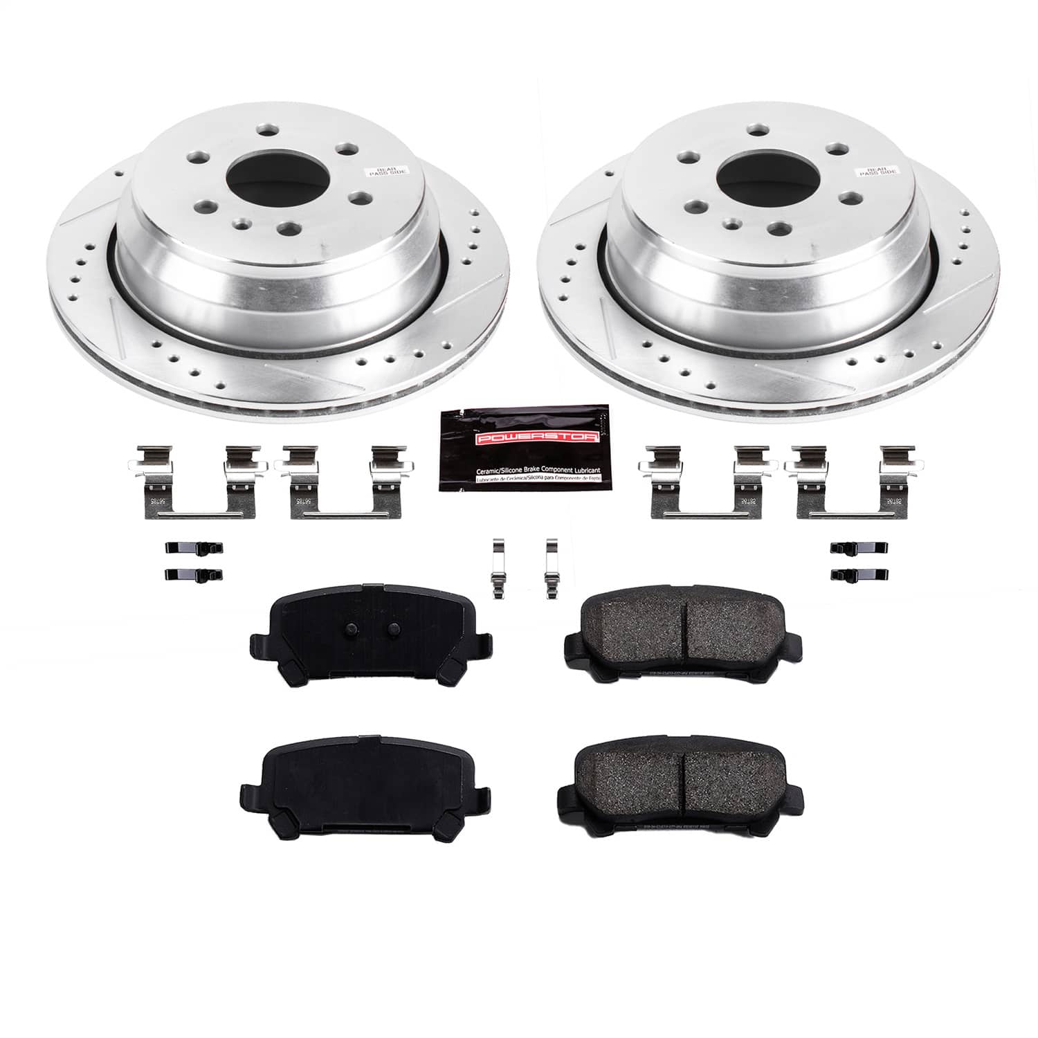 Power Stop - K7127 - Rear - Disc Brake Pad and Rotor Kit