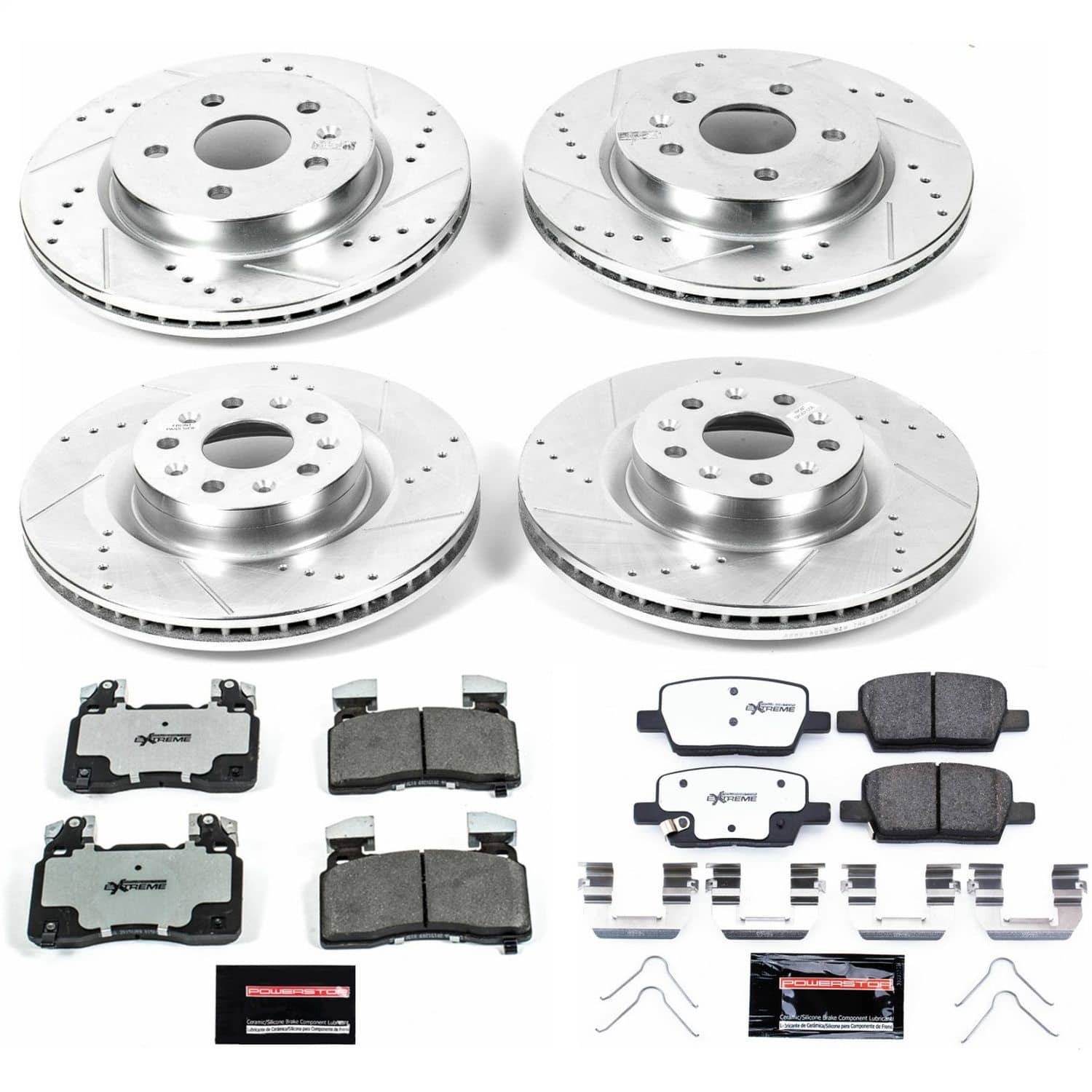 Power Stop - K7292-26 - Front and Rear - Disc Brake Pad and Rotor Kit