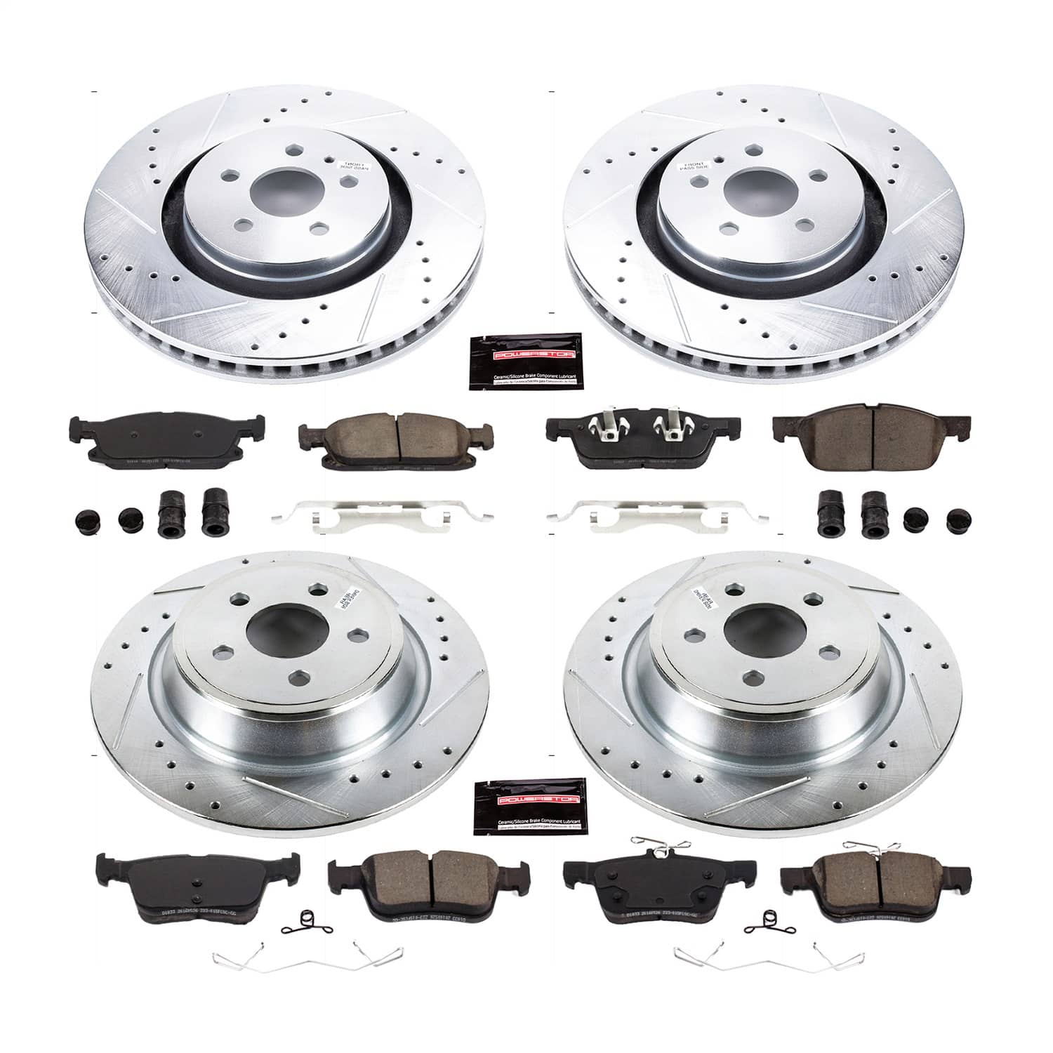 Power Stop - K7416 - Front and Rear - Disc Brake Pad and Rotor Kit