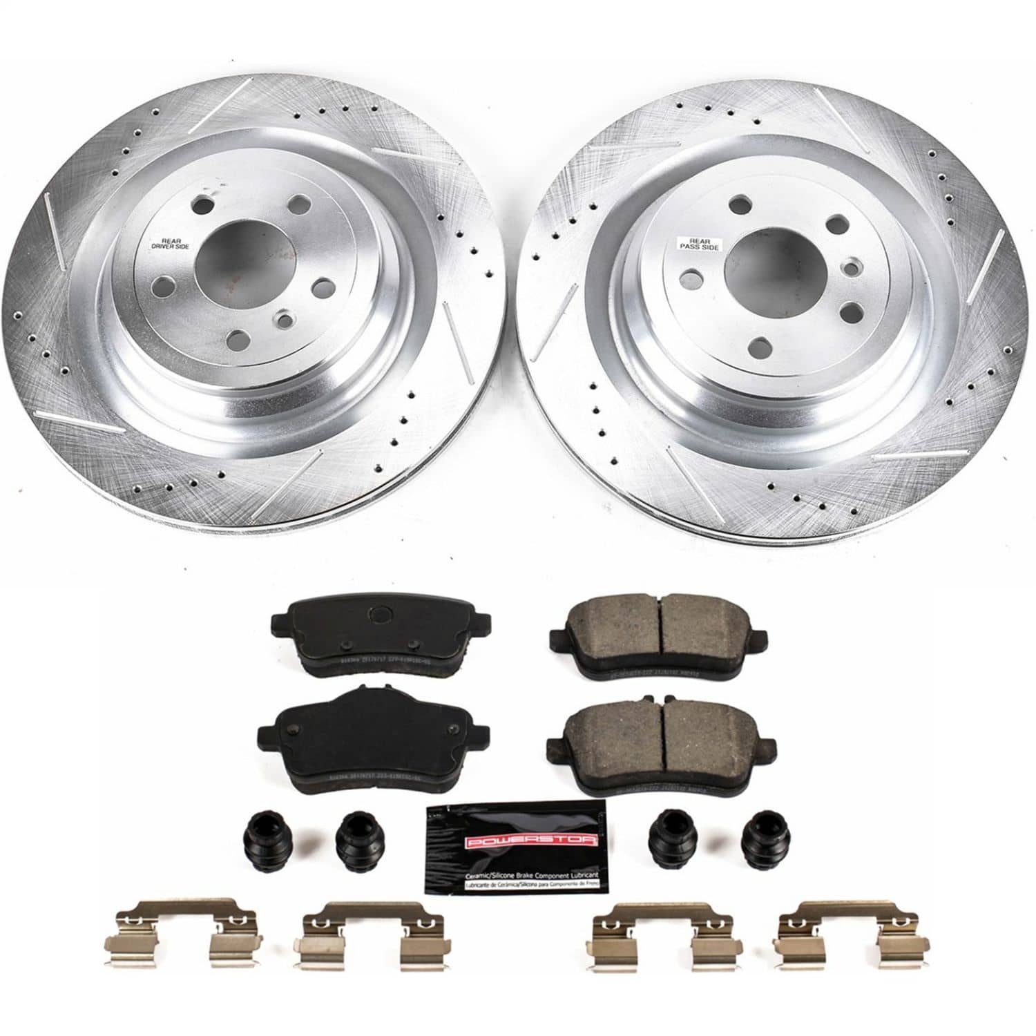 Power Stop - K7448 - Rear - Disc Brake Pad and Rotor Kit
