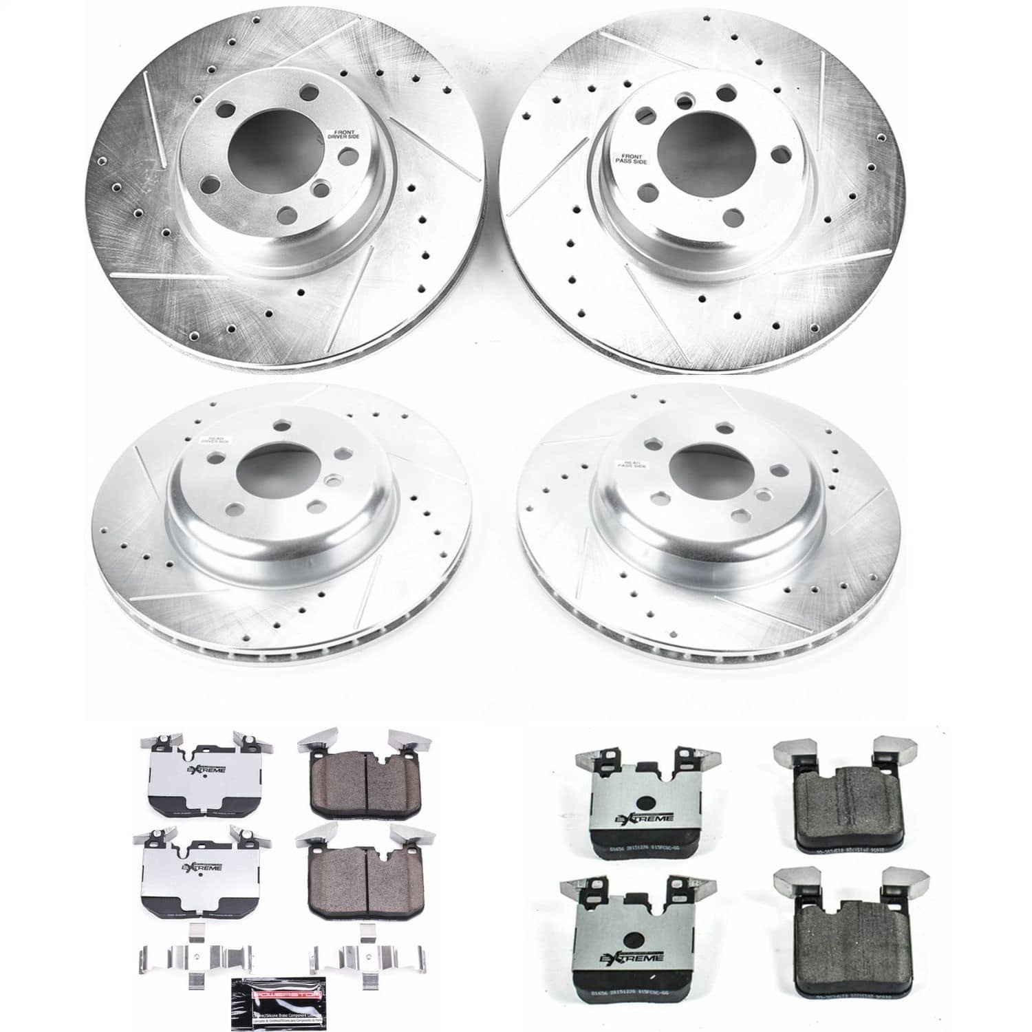Power Stop - K7547-26 - Front and Rear - Disc Brake Pad and Rotor Kit
