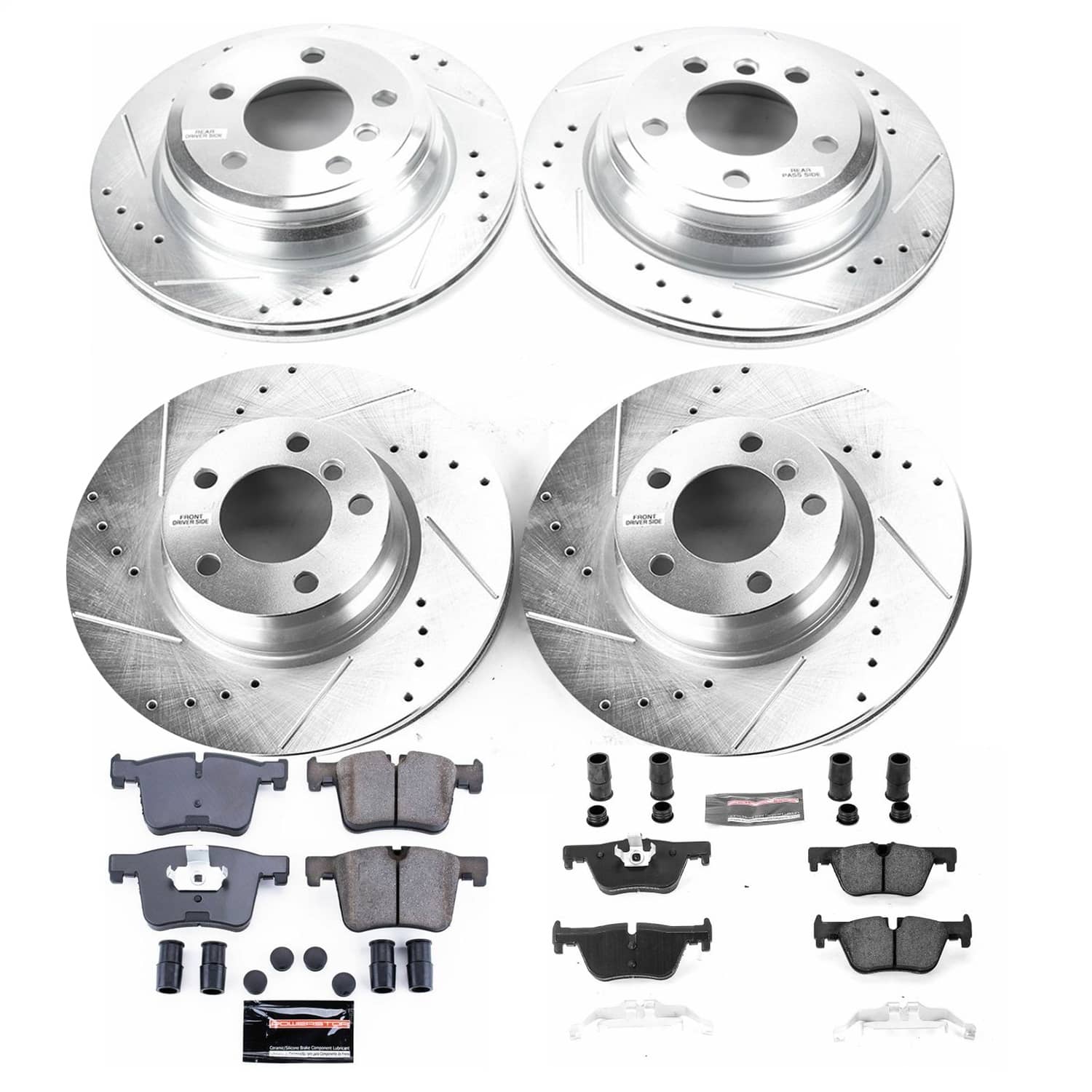 Power Stop - K7548 - Front and Rear - Disc Brake Pad and Rotor Kit