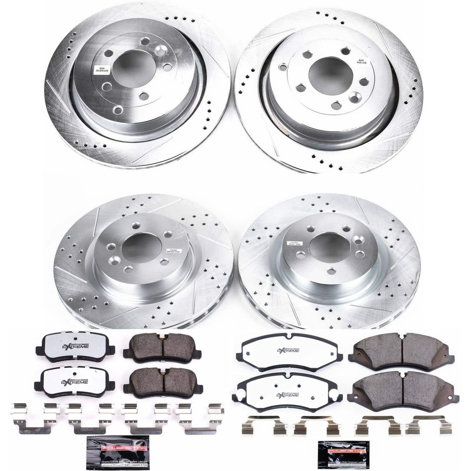 Power Stop - K7599-36 - Front and Rear - Disc Brake Pad and Rotor Kit