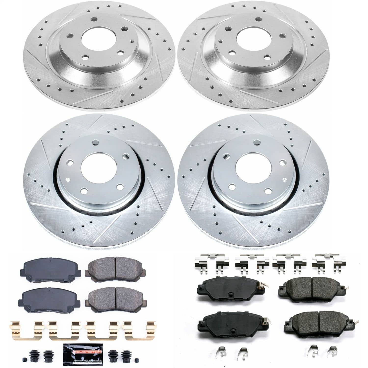 Power Stop - K7609 - Front and Rear - Disc Brake Pad and Rotor Kit