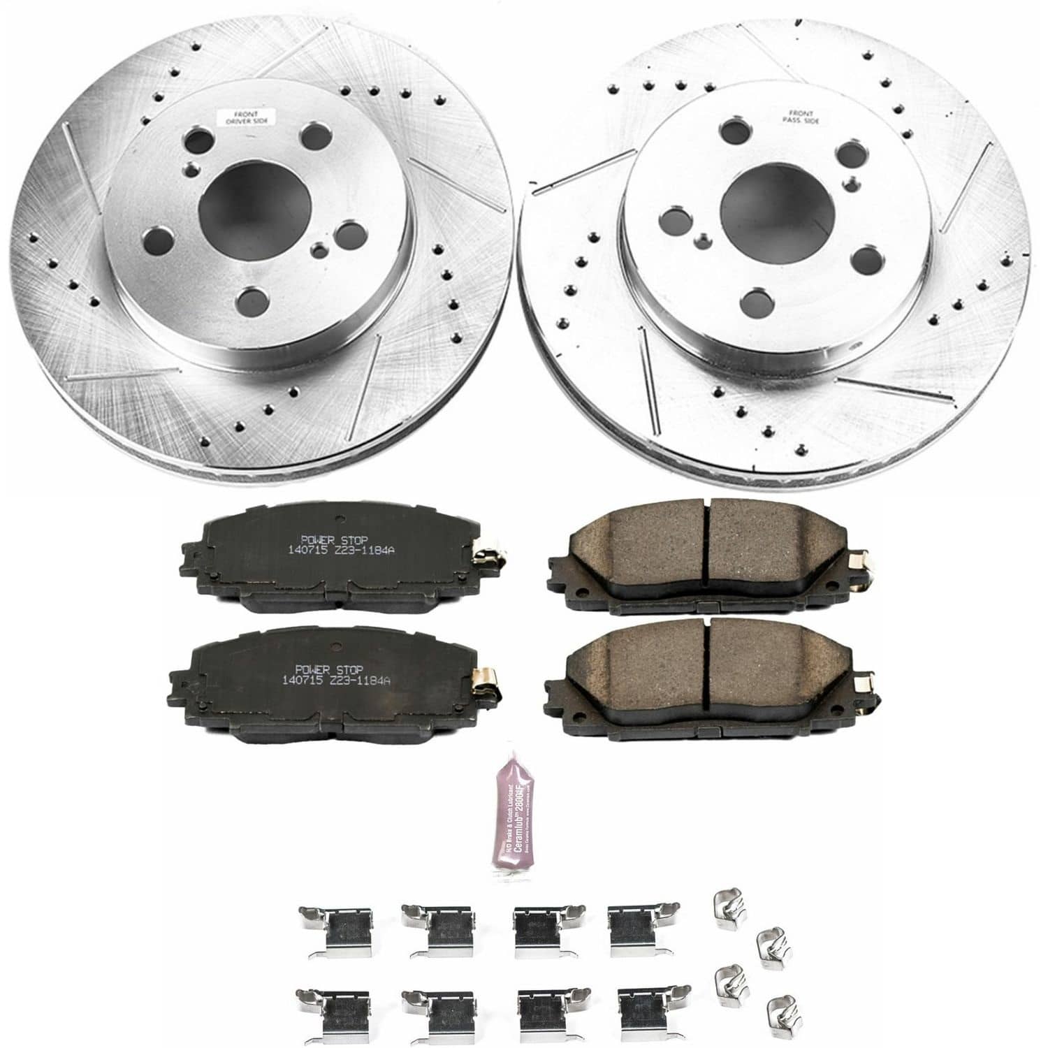 Power Stop - K7701 - Front - Disc Brake Pad and Rotor Kit