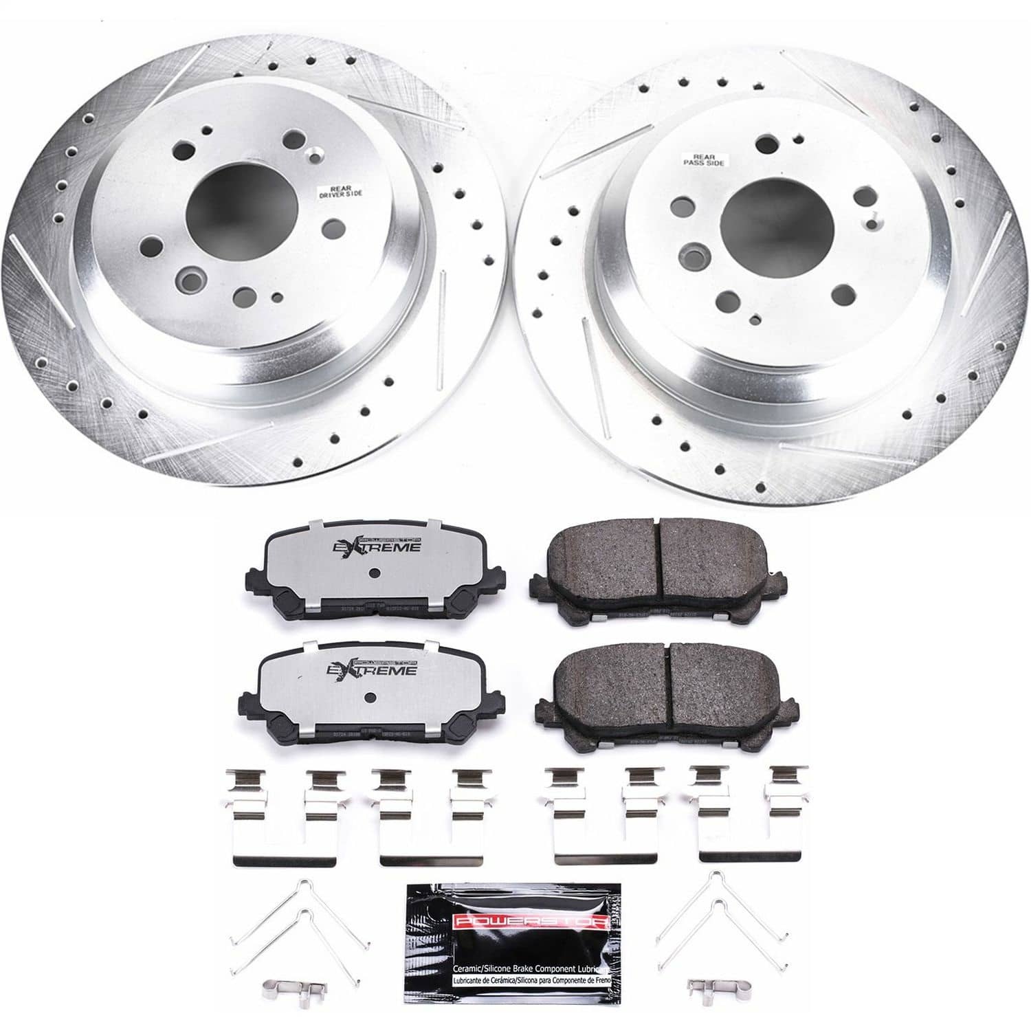 Power Stop - K7727-36 - Rear - Disc Brake Pad and Rotor Kit