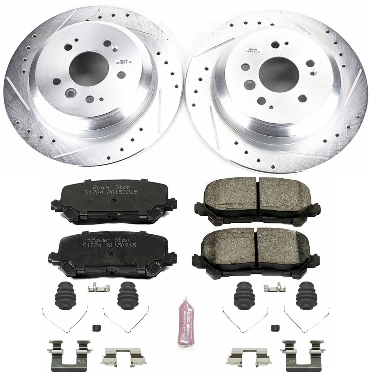 Power Stop - K7727 - Rear - Disc Brake Pad and Rotor Kit