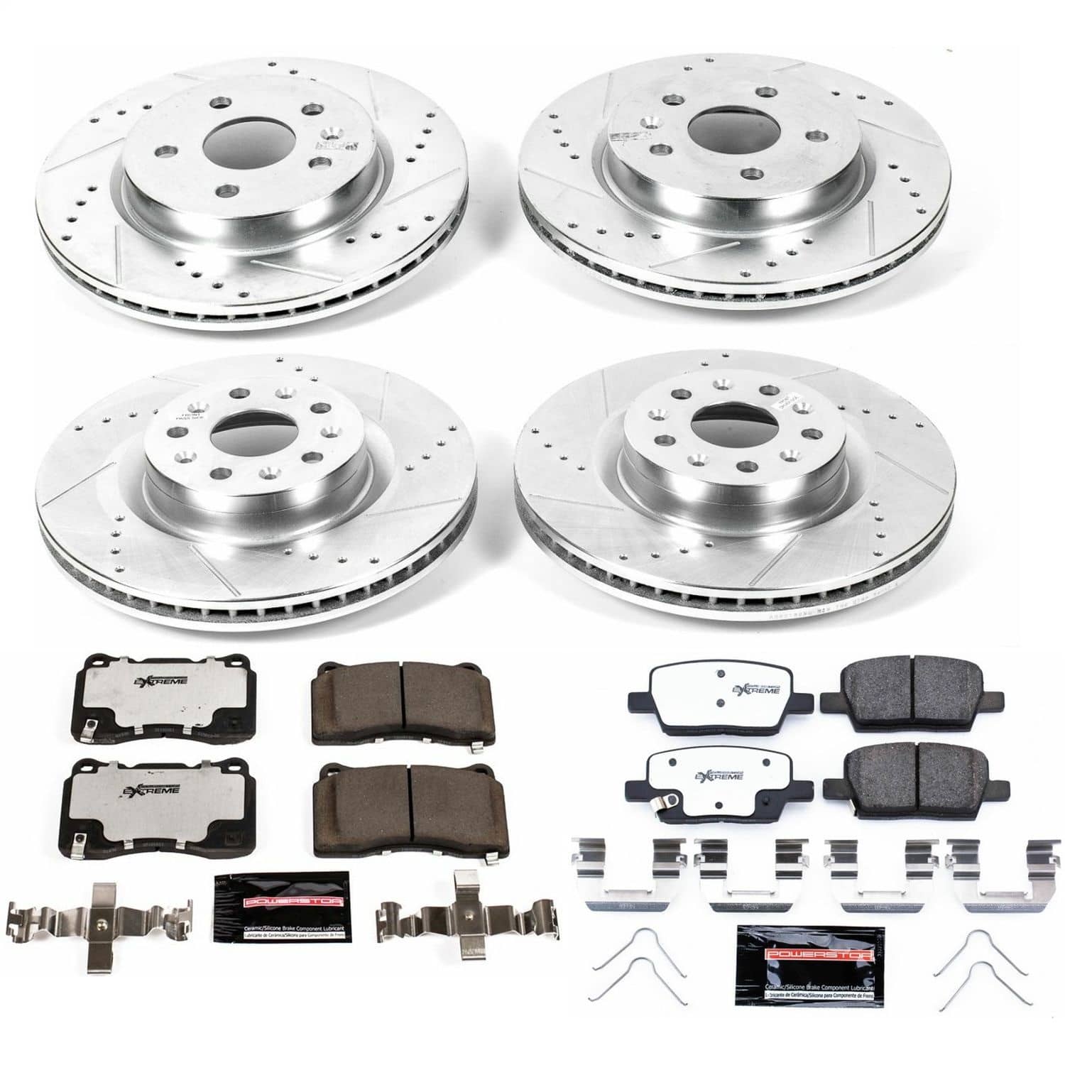 Power Stop - K7816-26 - Front and Rear - Disc Brake Pad and Rotor Kit