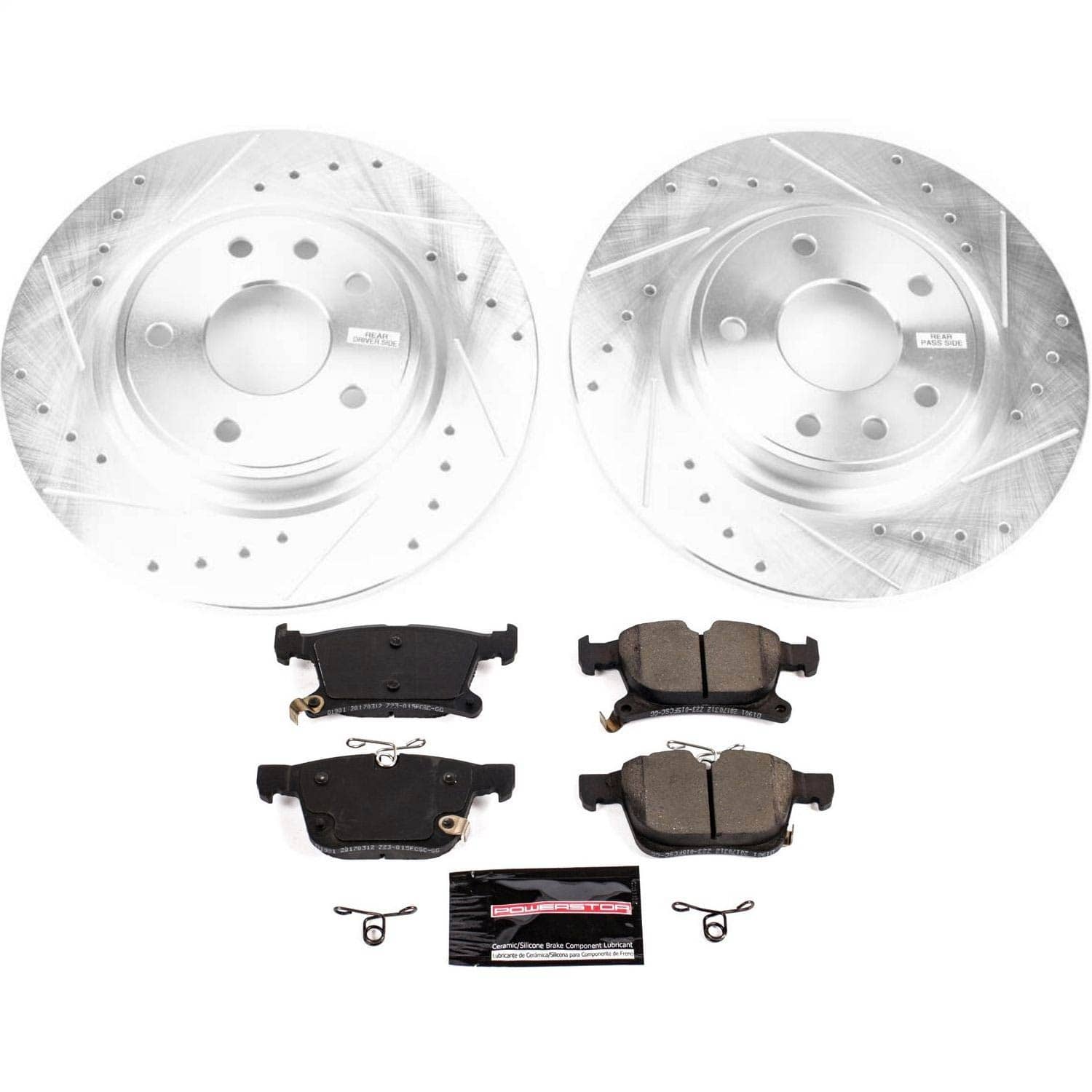 Power Stop - K7845 - Rear - Disc Brake Pad and Rotor Kit