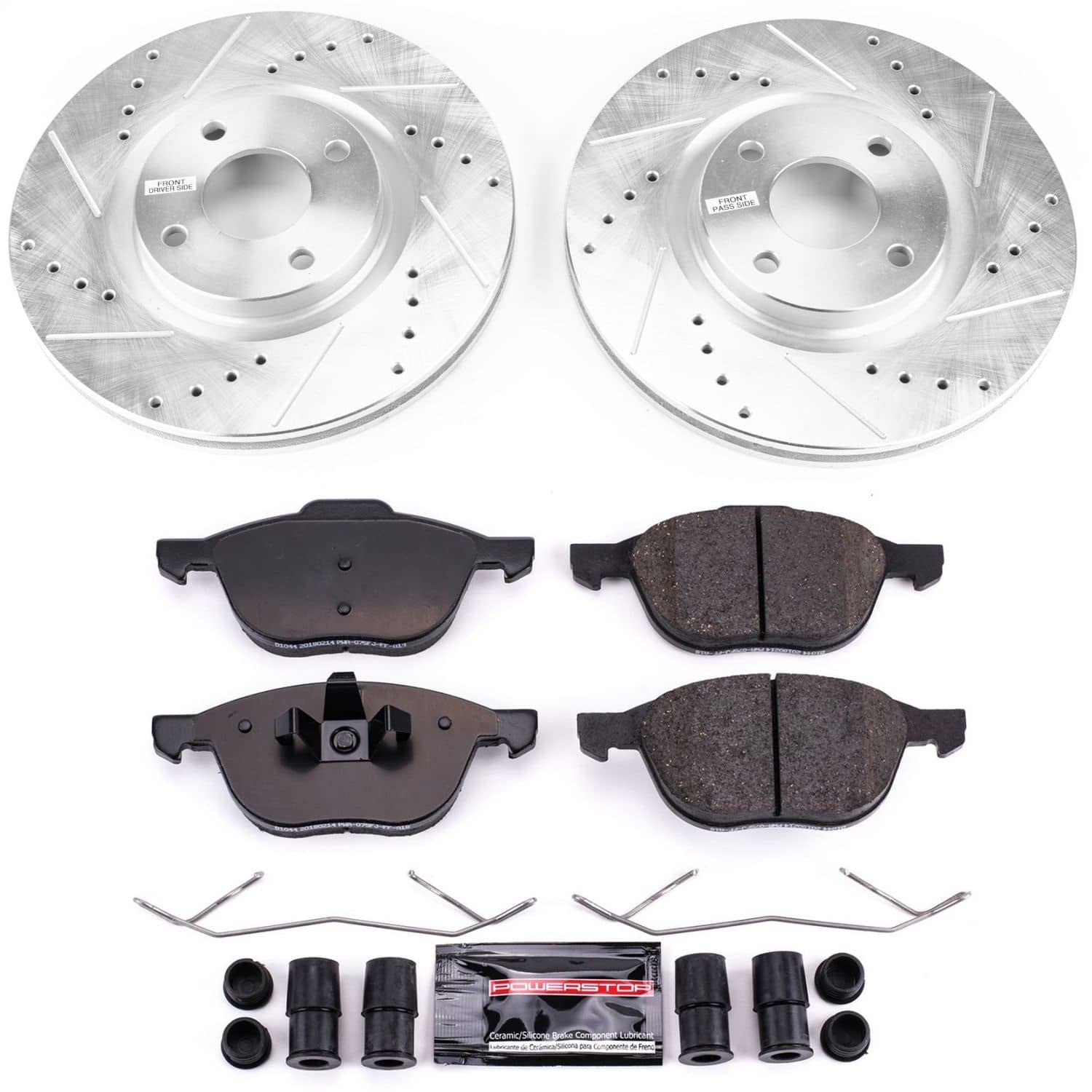 Power Stop - K7884 - Front - Disc Brake Pad and Rotor Kit