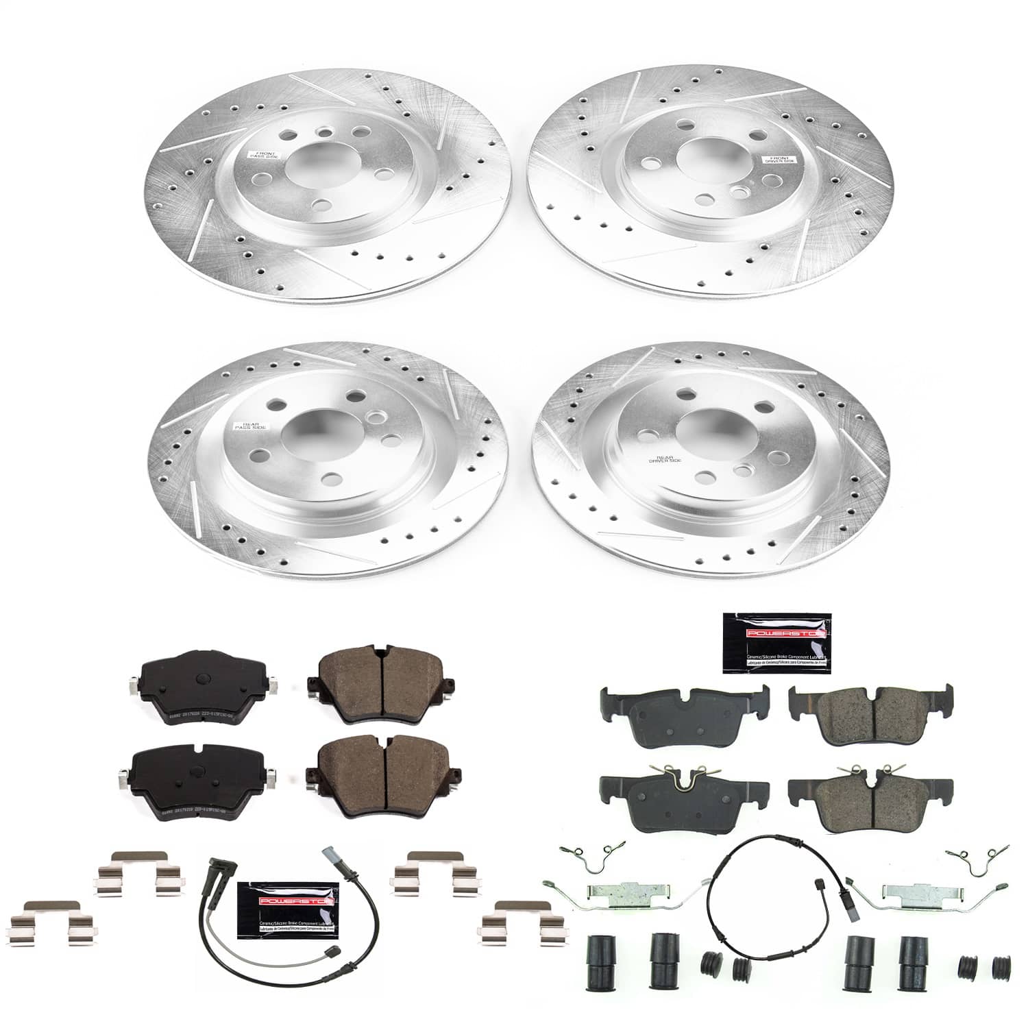 Power Stop - K7916 - Front and Rear - Disc Brake Pad and Rotor Kit