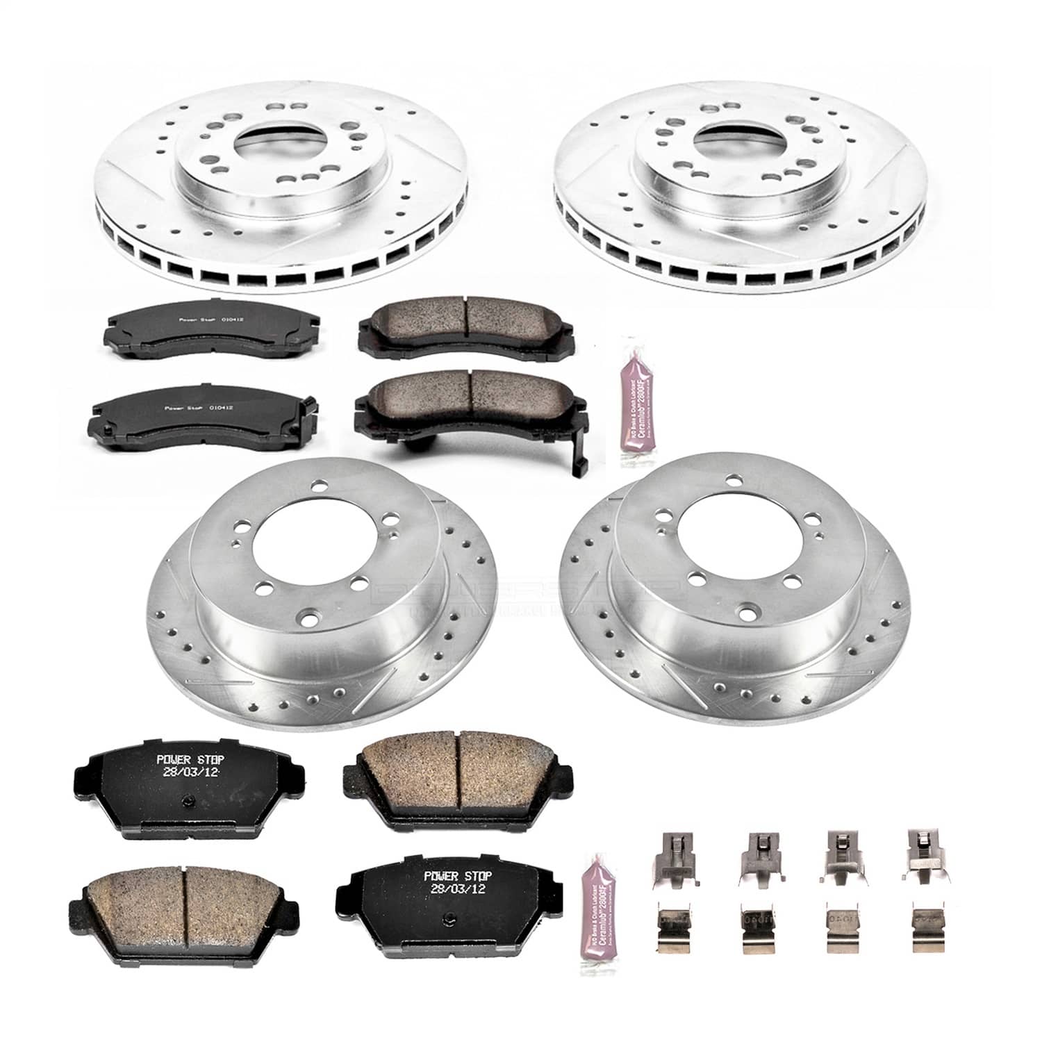 Power Stop - K799 - Front and Rear - Disc Brake Pad and Rotor Kit