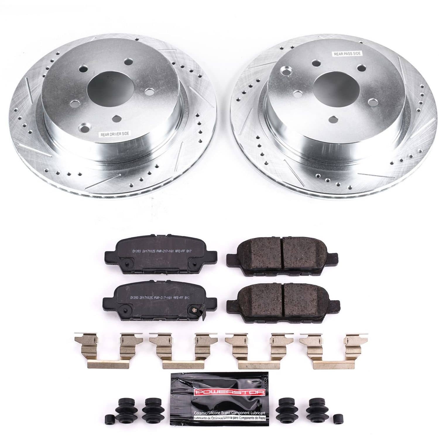 Power Stop - K8021 - Rear - Disc Brake Pad and Rotor Kit