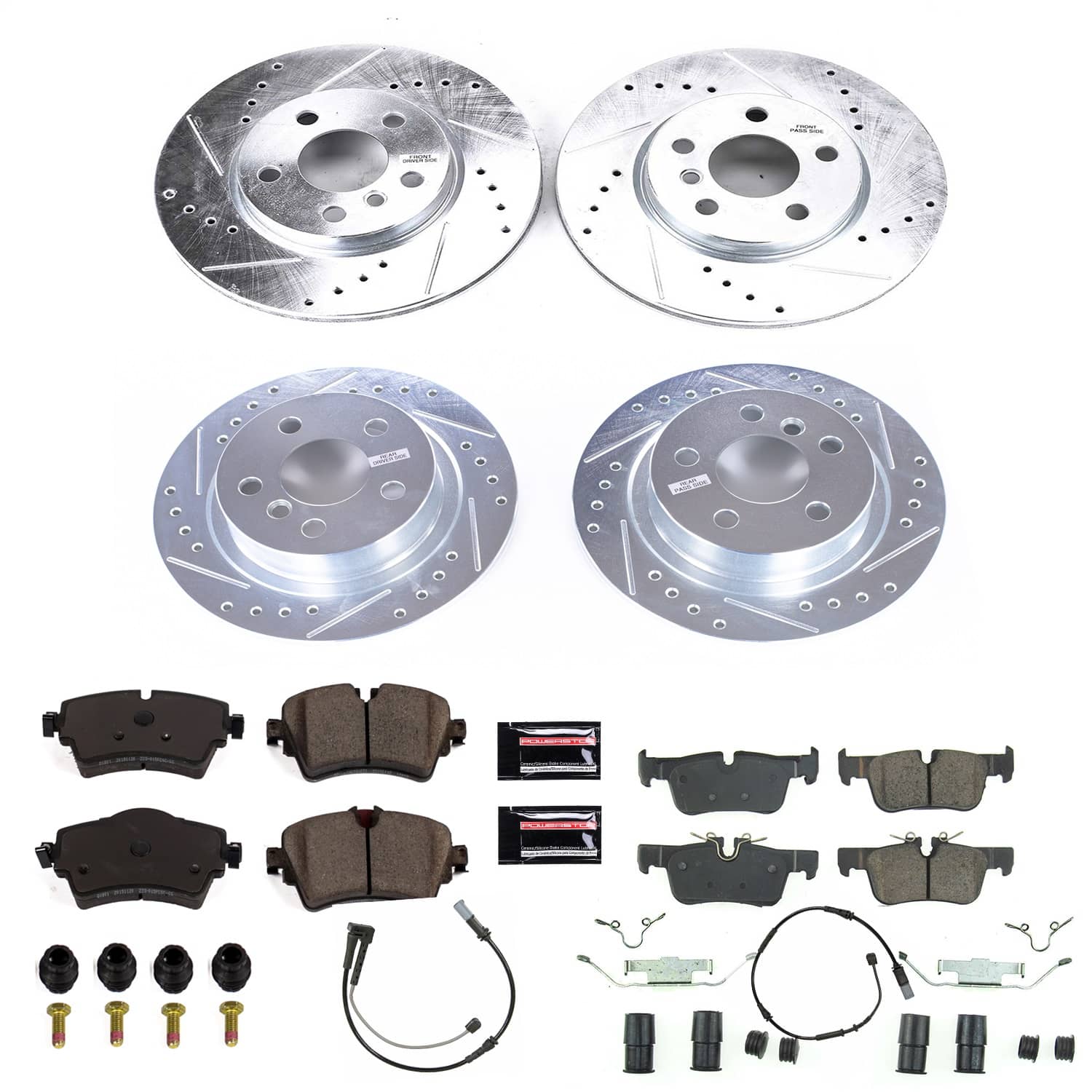 Power Stop - K8105 - Front and Rear - Disc Brake Pad and Rotor Kit