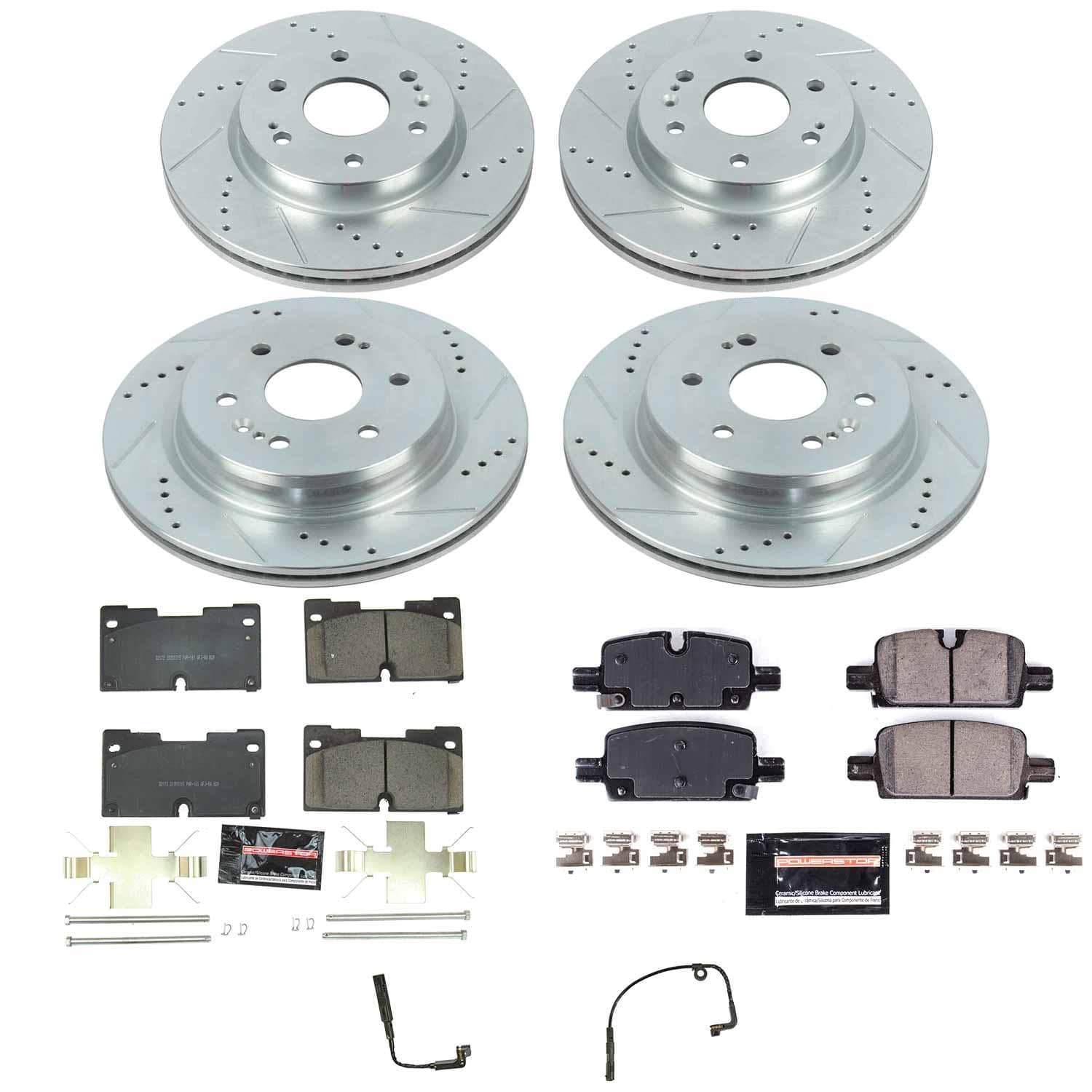 Power Stop - K8171 - Front and Rear - Disc Brake Pad and Rotor Kit