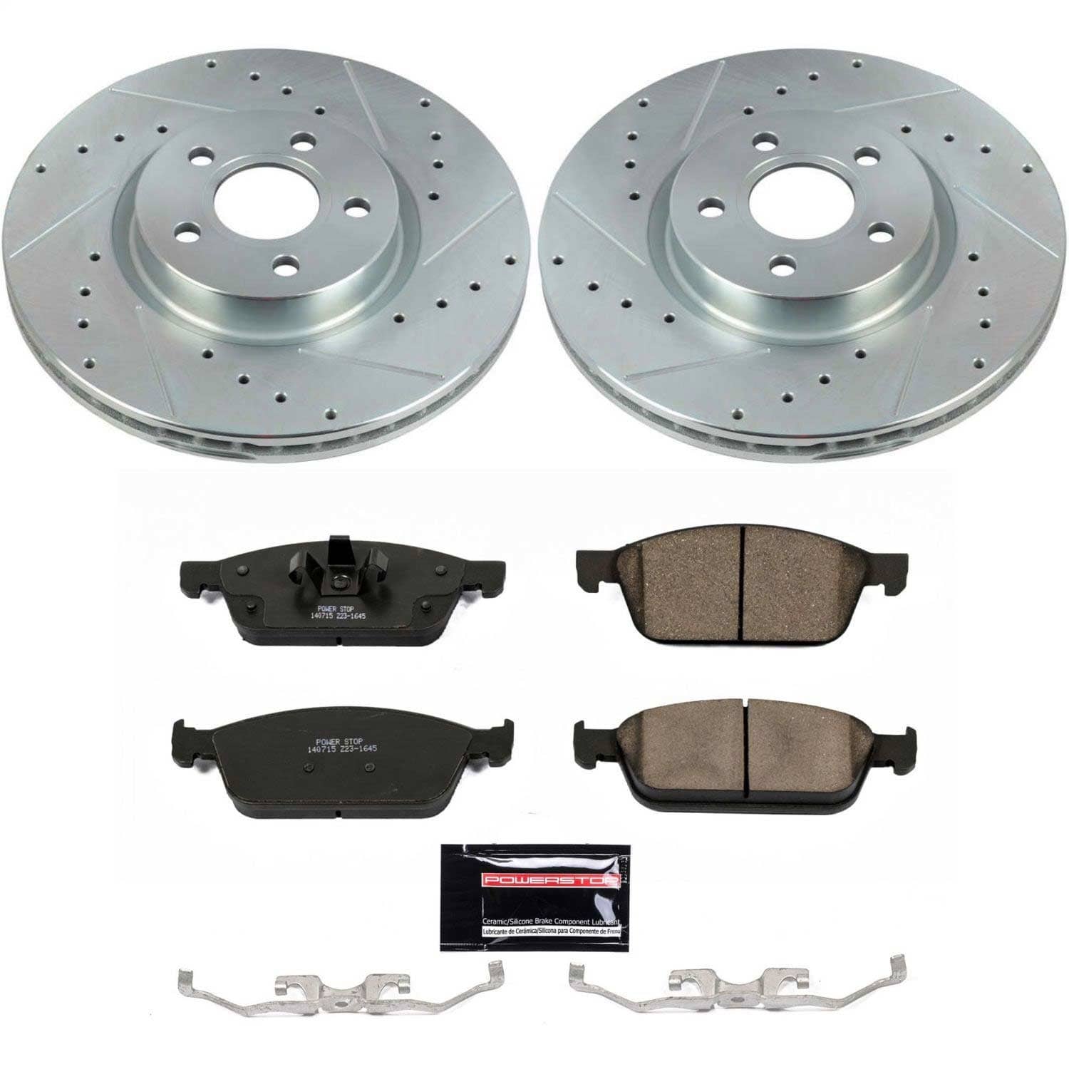 Power Stop - K8175 - Front - Disc Brake Pad and Rotor Kit