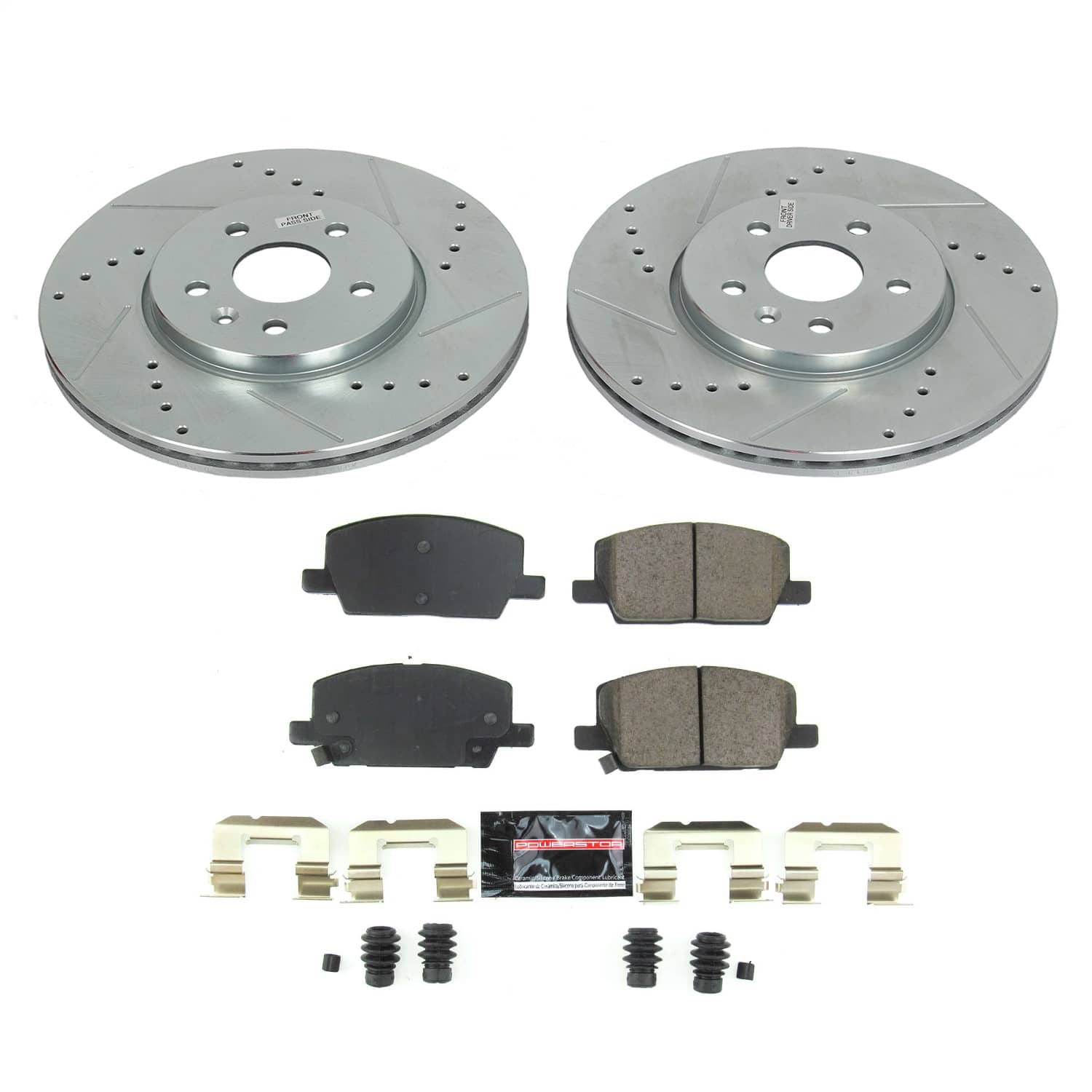 Power Stop - K8316 - Front - Disc Brake Pad and Rotor Kit
