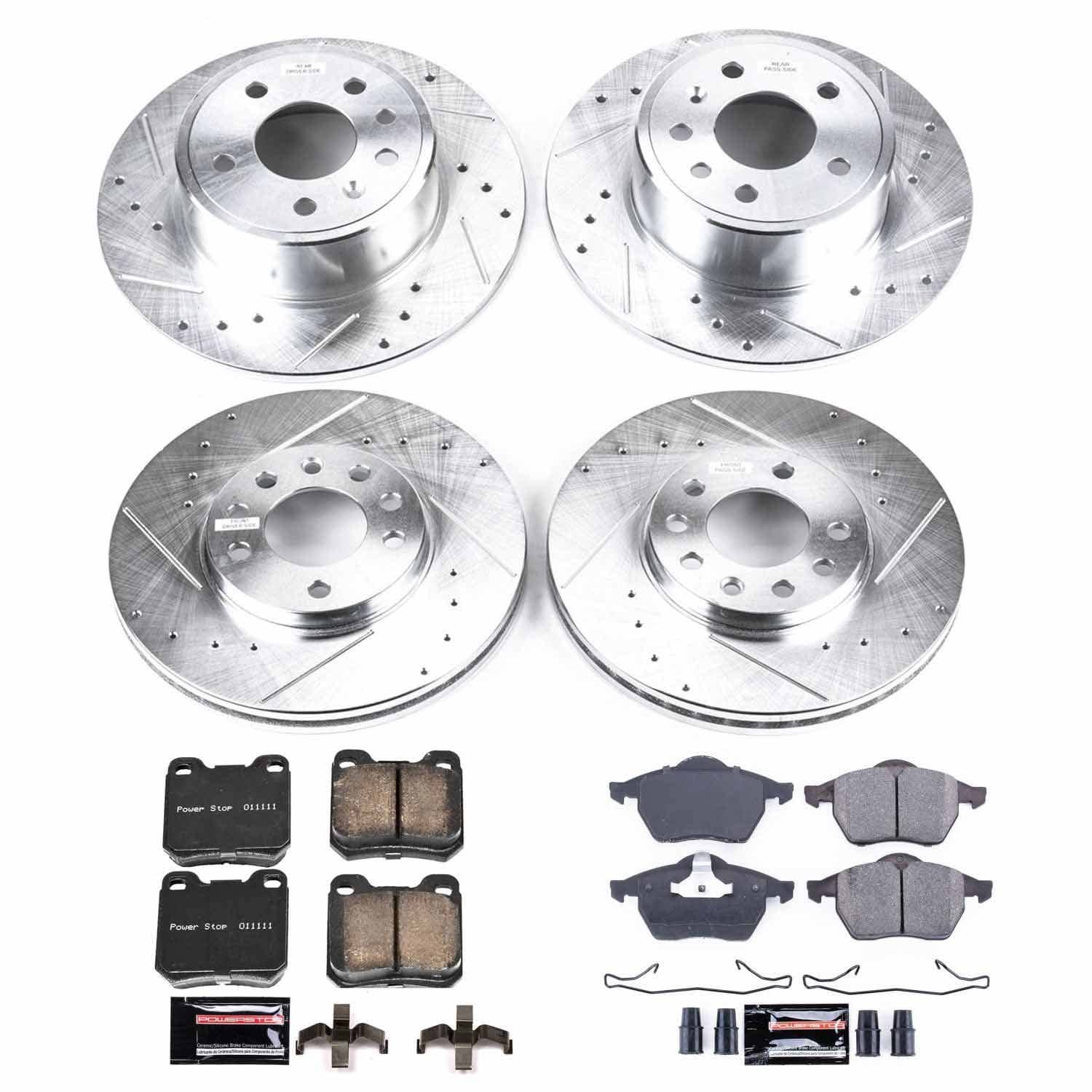 Power Stop - K833 - Front and Rear - Disc Brake Pad and Rotor Kit
