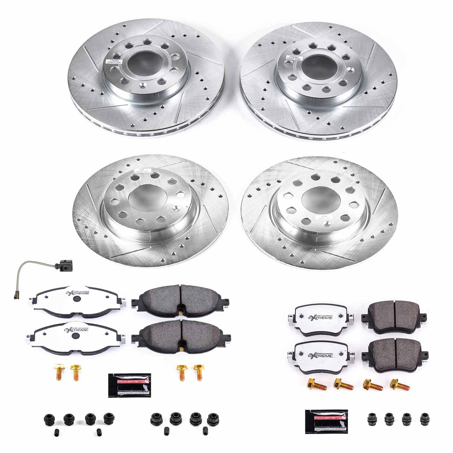Power Stop - K8363-26 - Front and Rear - Disc Brake Pad and Rotor Kit
