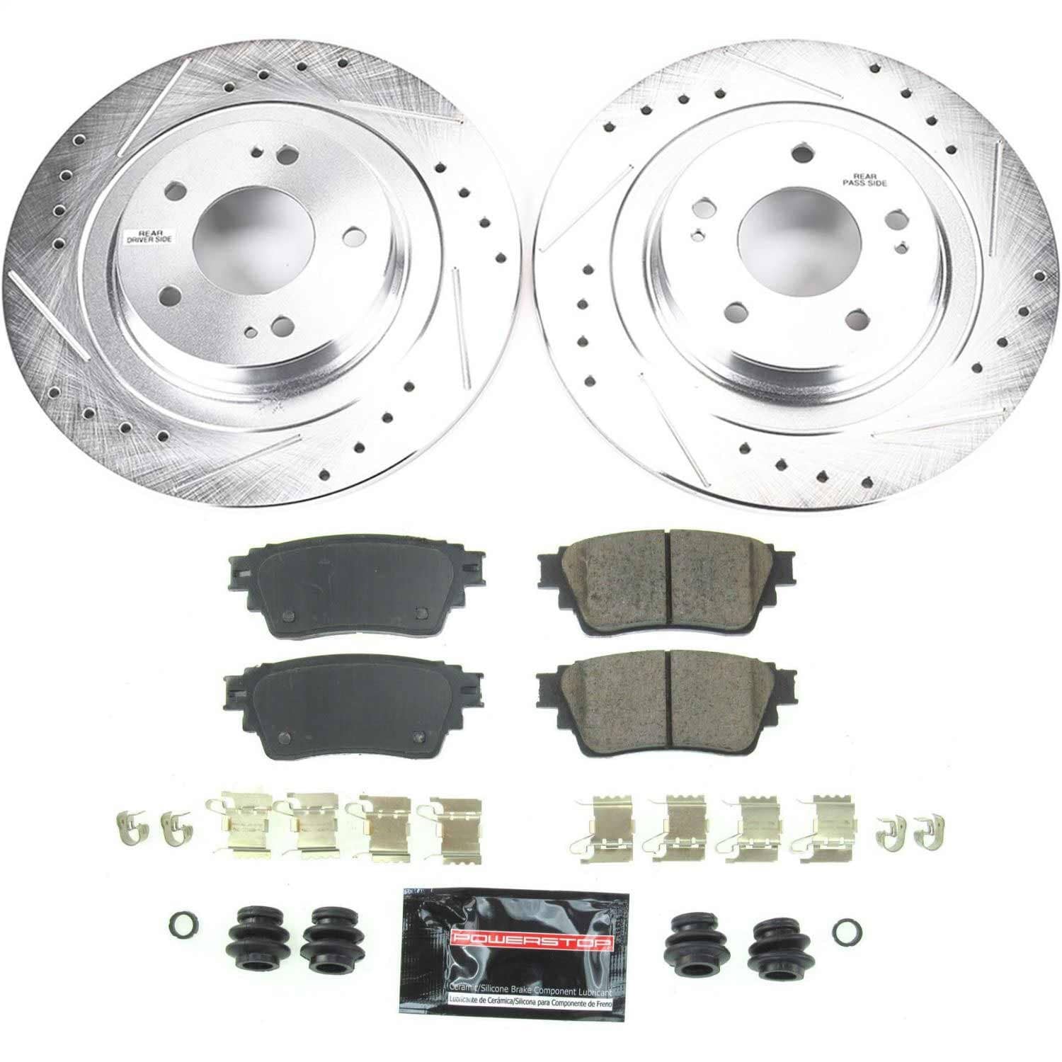 Power Stop - K8381 - Rear - Disc Brake Pad and Rotor Kit