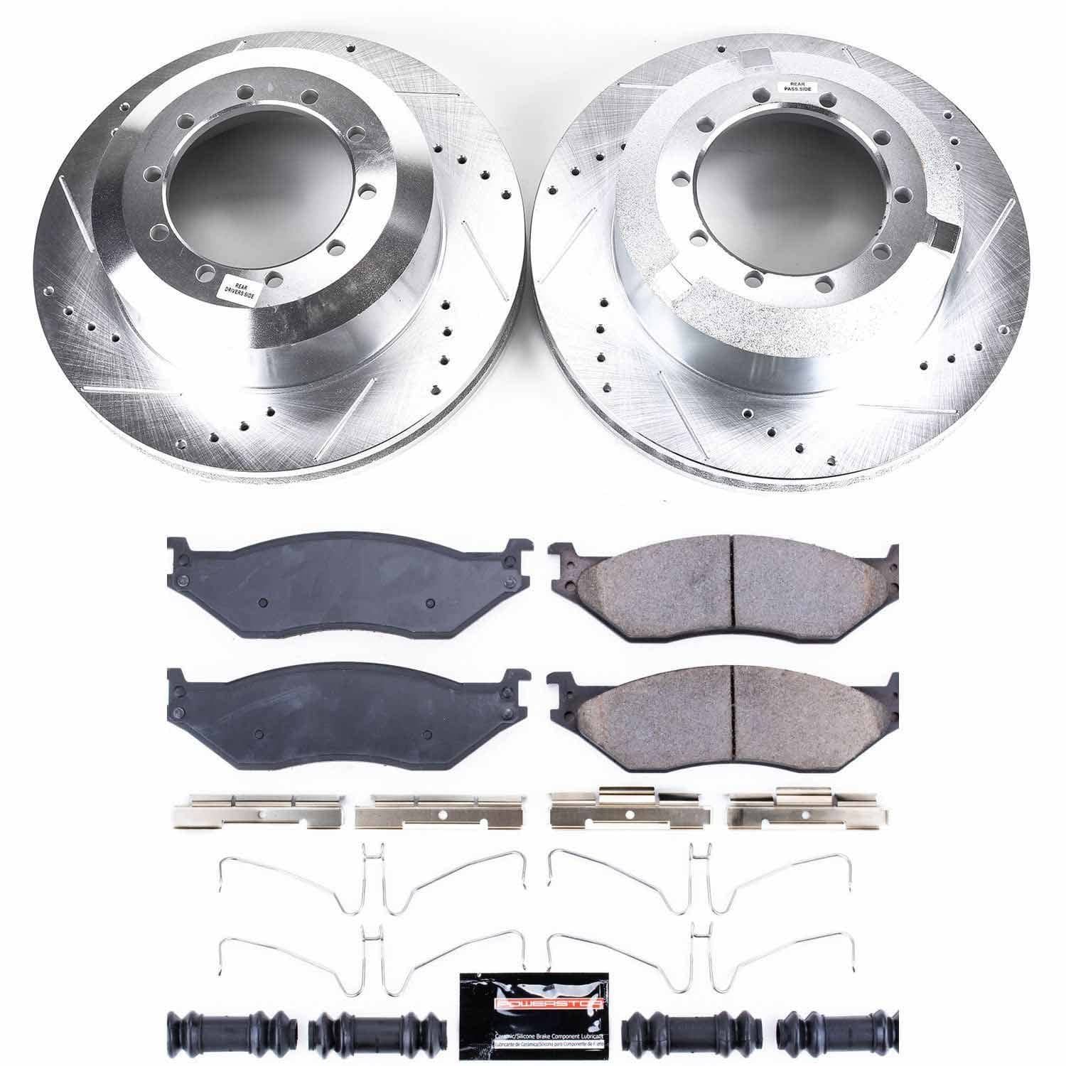 Power Stop - K8395 - Front and Rear - Disc Brake Pad and Rotor Kit