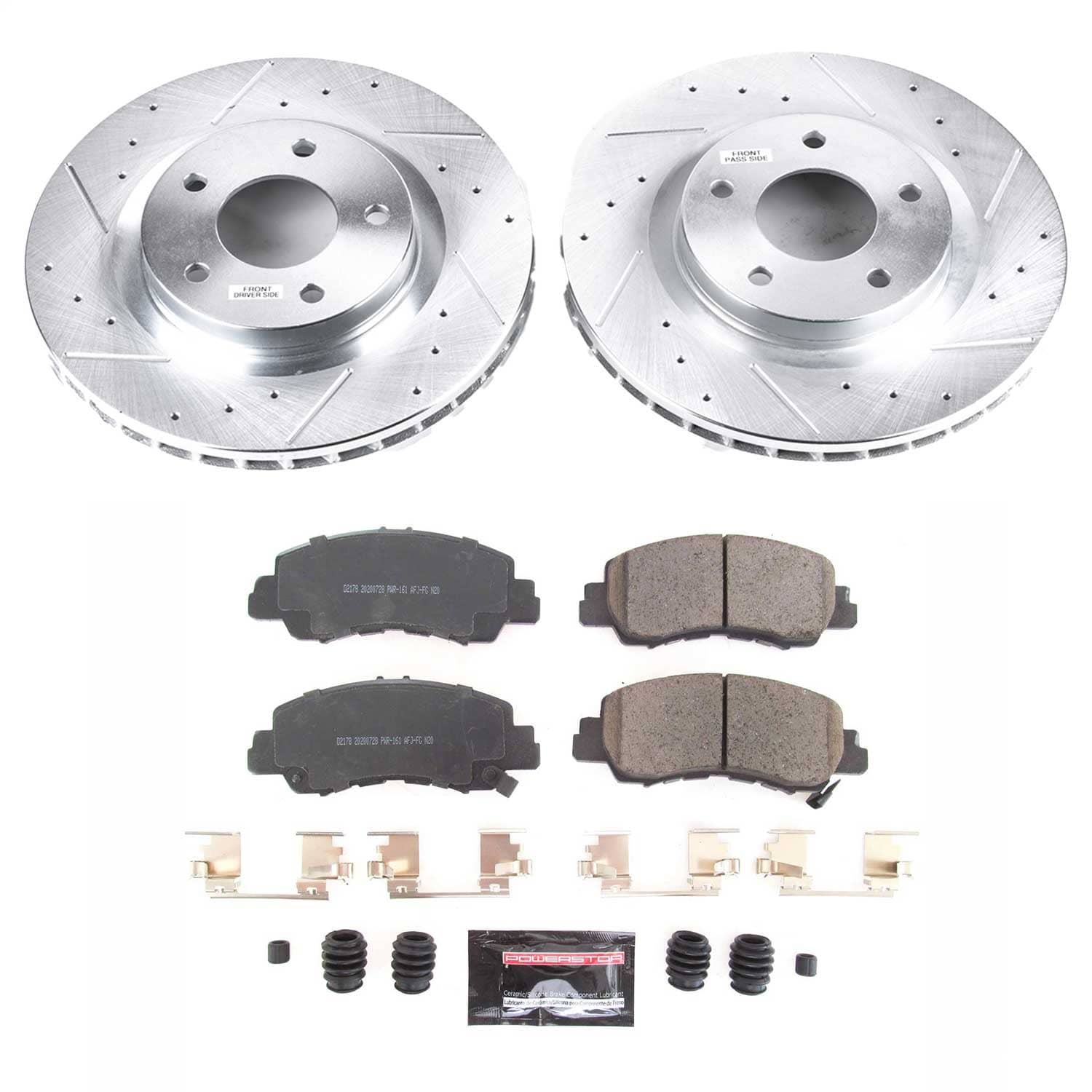 Power Stop - K8424 - Front - Disc Brake Pad and Rotor Kit