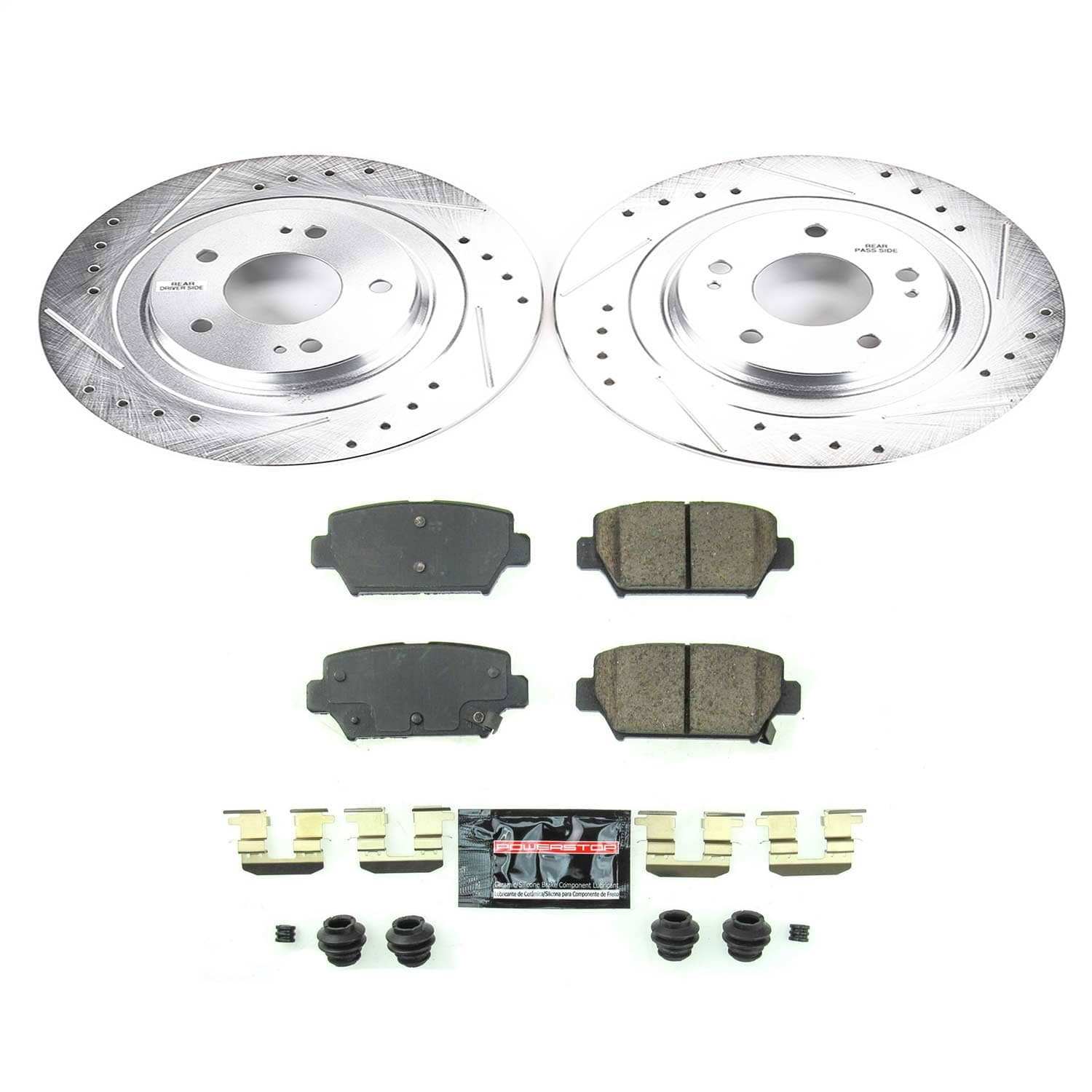 Power Stop - K8434 - Rear - Disc Brake Pad and Rotor Kit
