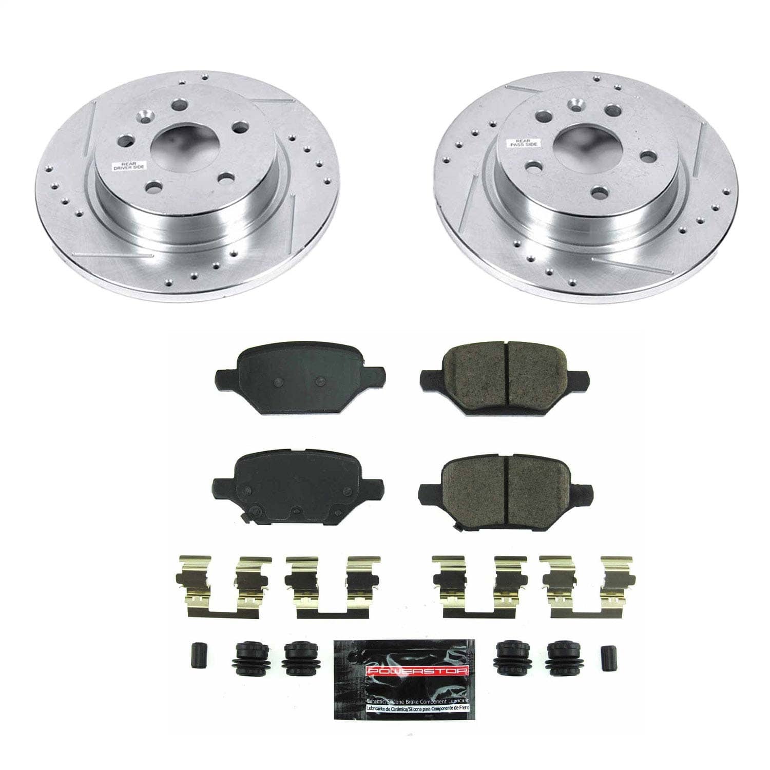 Power Stop - K8488 - Rear - Disc Brake Pad and Rotor Kit