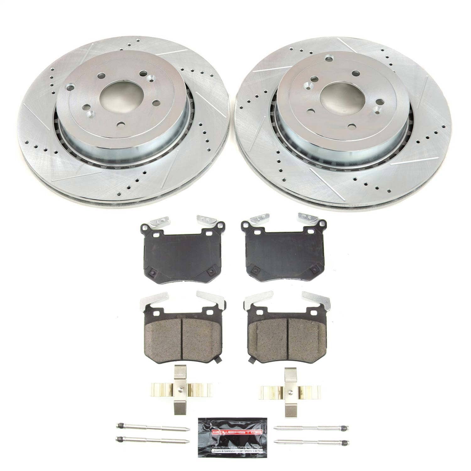 Power Stop - K8491 - Rear - Disc Brake Pad and Rotor Kit