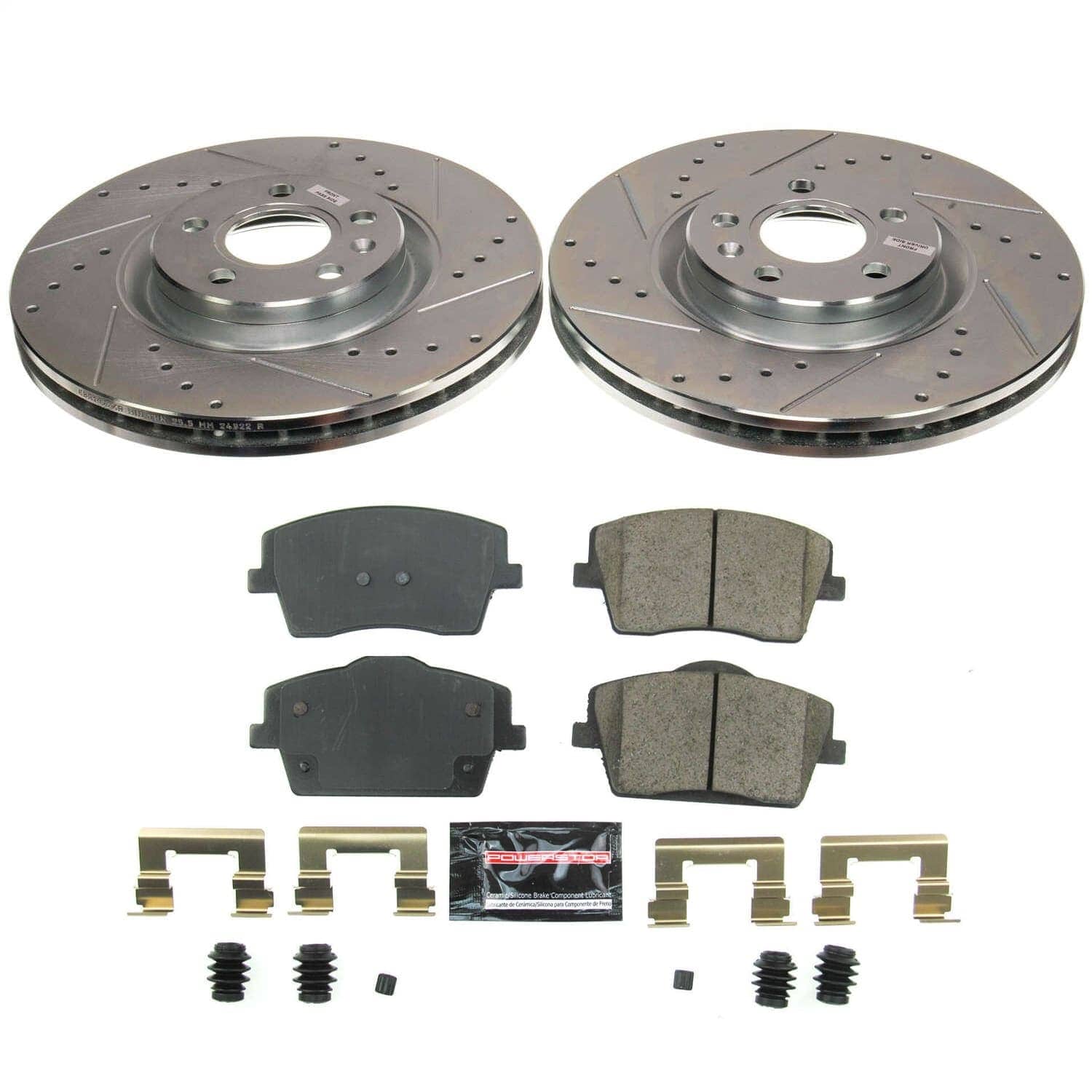 Power Stop - K8574 - Front - Disc Brake Pad and Rotor Kit