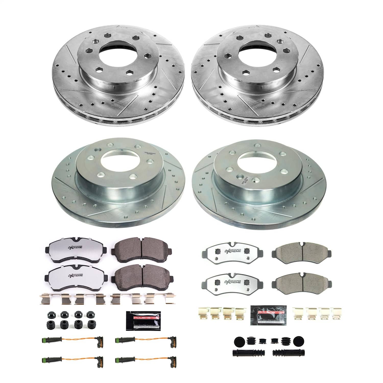 Power Stop - K8660-36 - Front and Rear - Disc Brake Pad and Rotor Kit