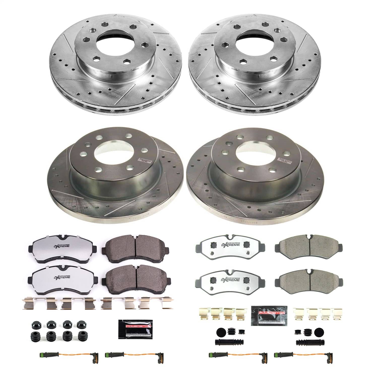 Power Stop - K8661-36 - Front and Rear - Disc Brake Pad and Rotor Kit