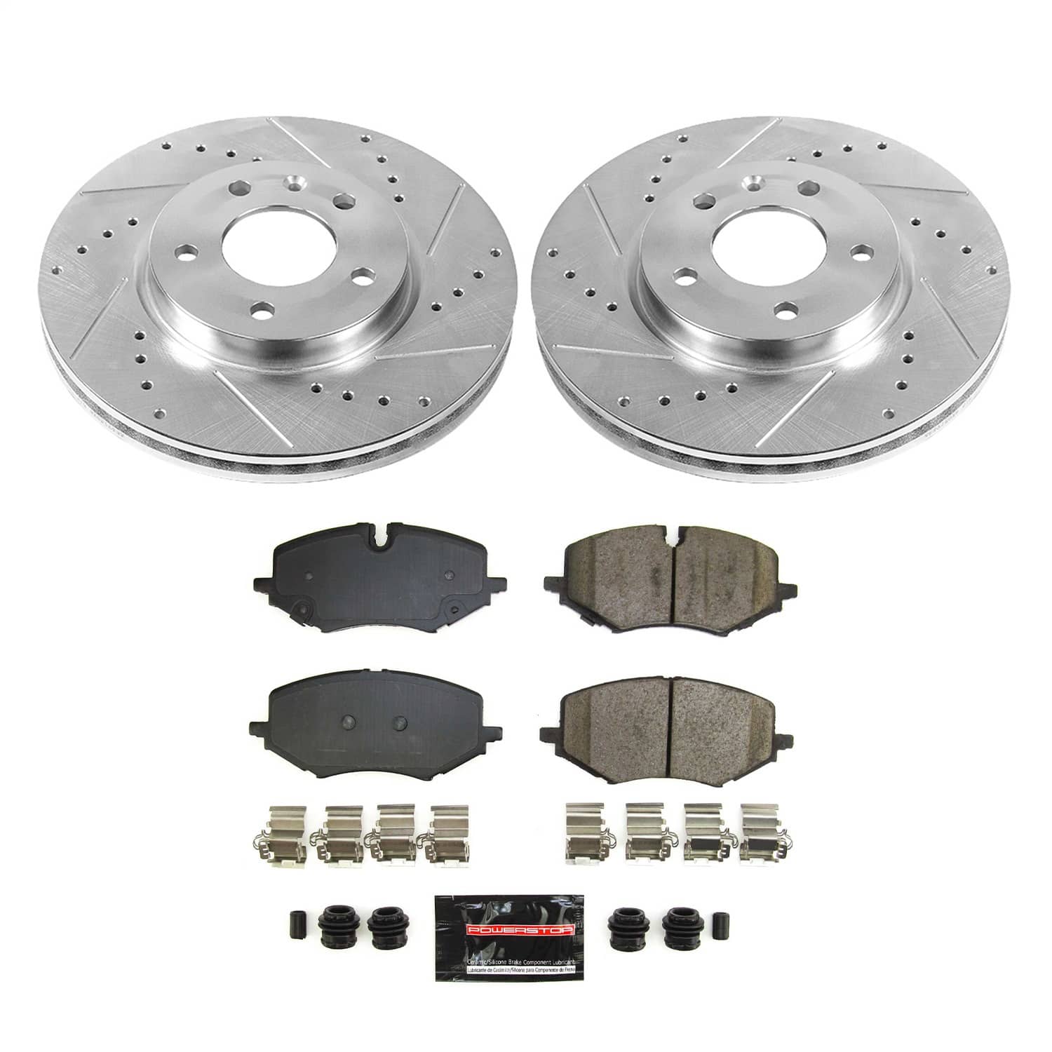 Power Stop - K8671 - Front - Disc Brake Pad and Rotor Kit