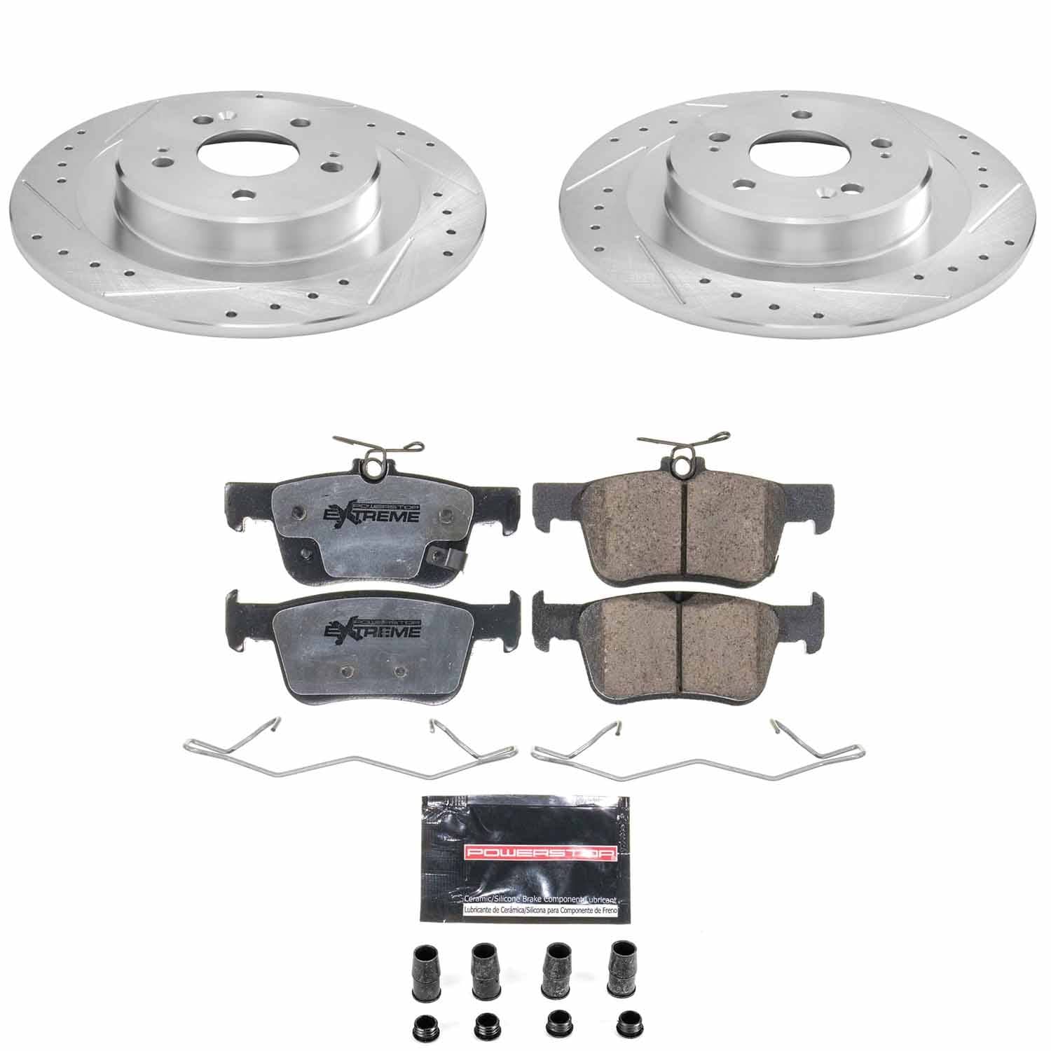 Power Stop - K8774-26 - Rear - Disc Brake Pad and Rotor Kit