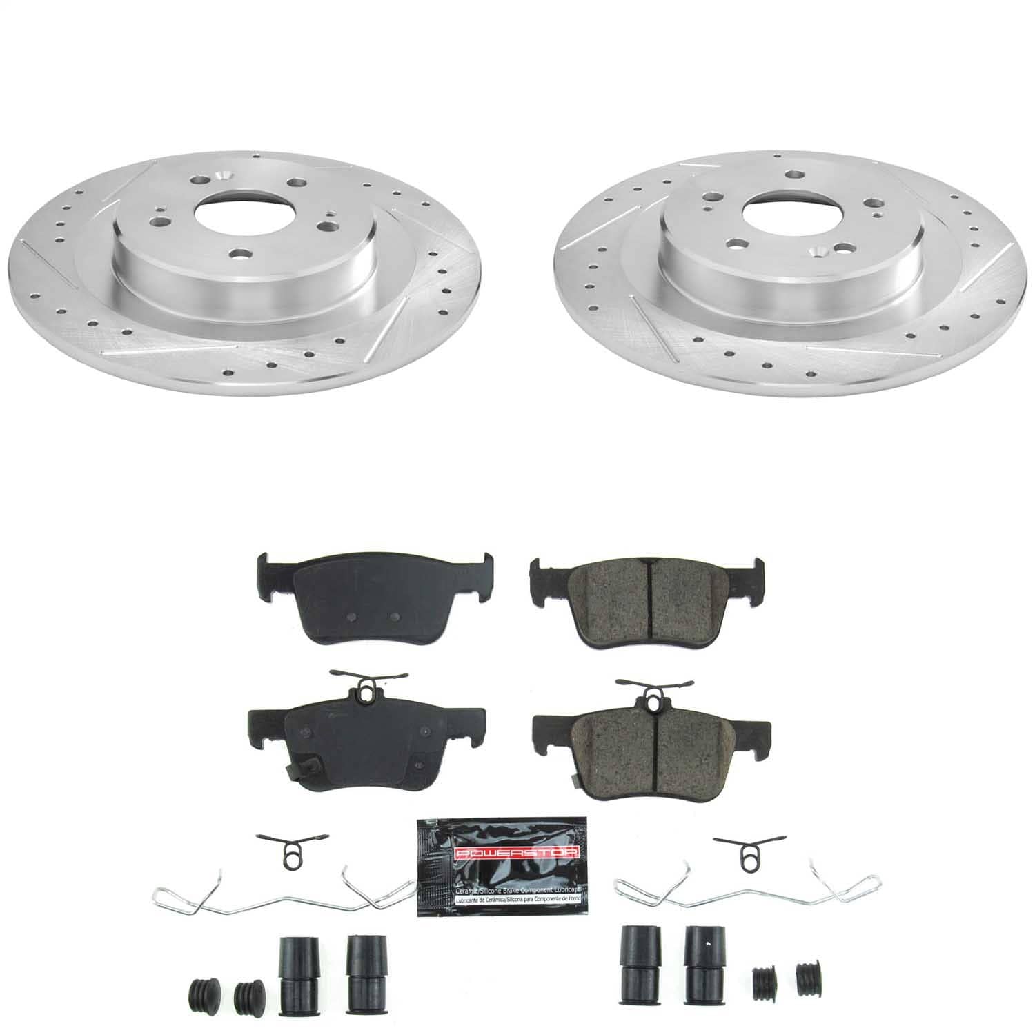 Power Stop - K8774 - Rear - Disc Brake Pad and Rotor Kit