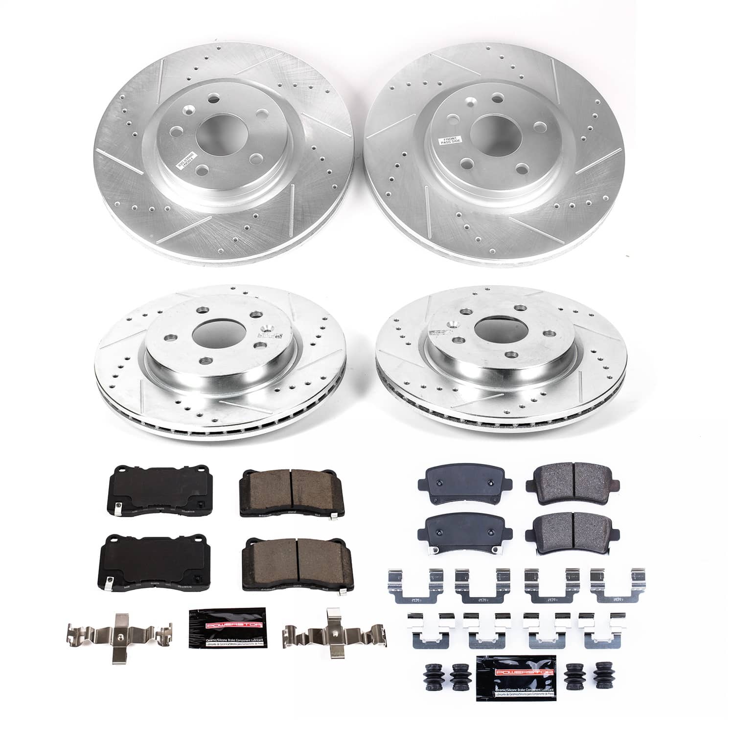 Power Stop - K8885 - Front and Rear - Disc Brake Pad and Rotor Kit