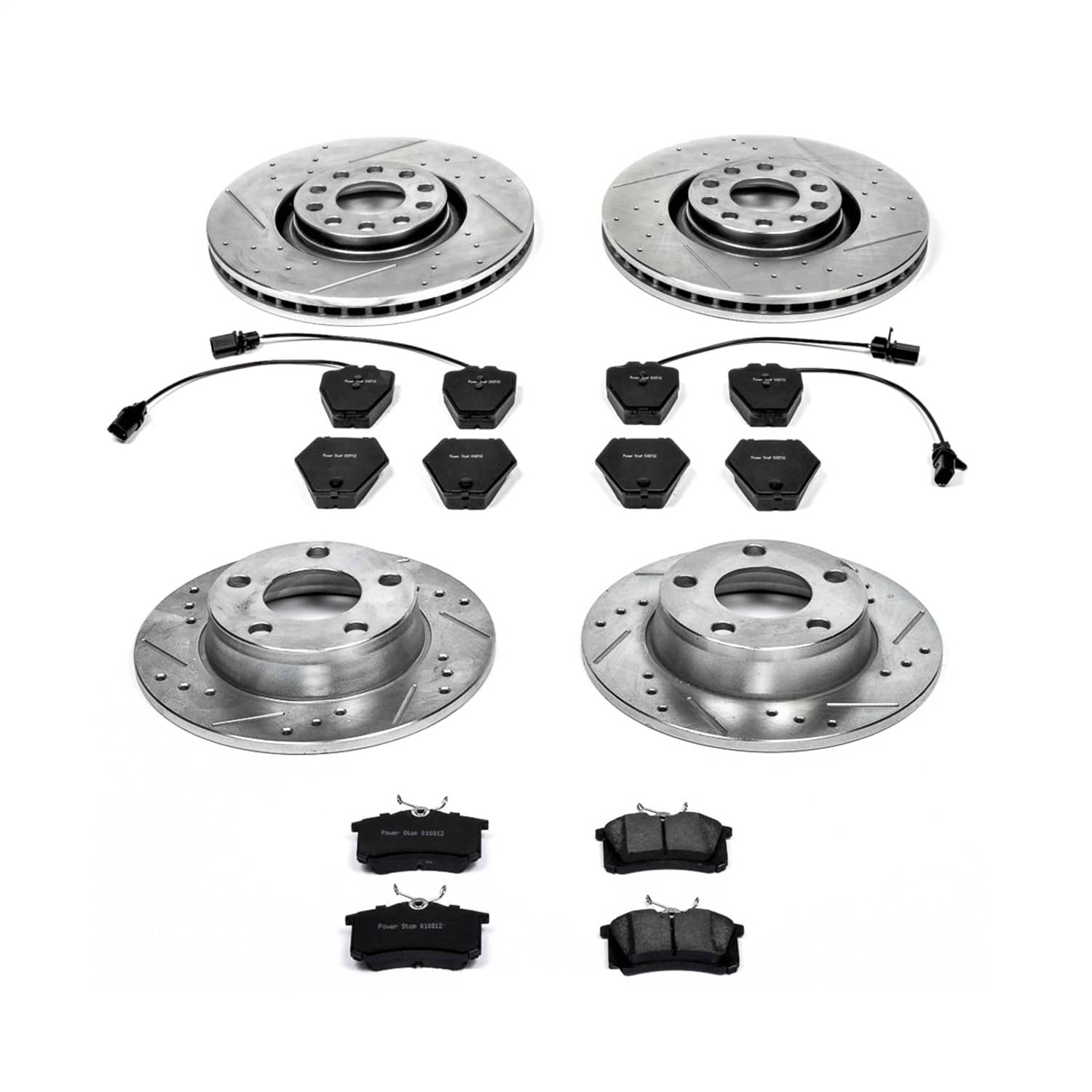 Power Stop - K889 - Front and Rear - Disc Brake Pad and Rotor Kit