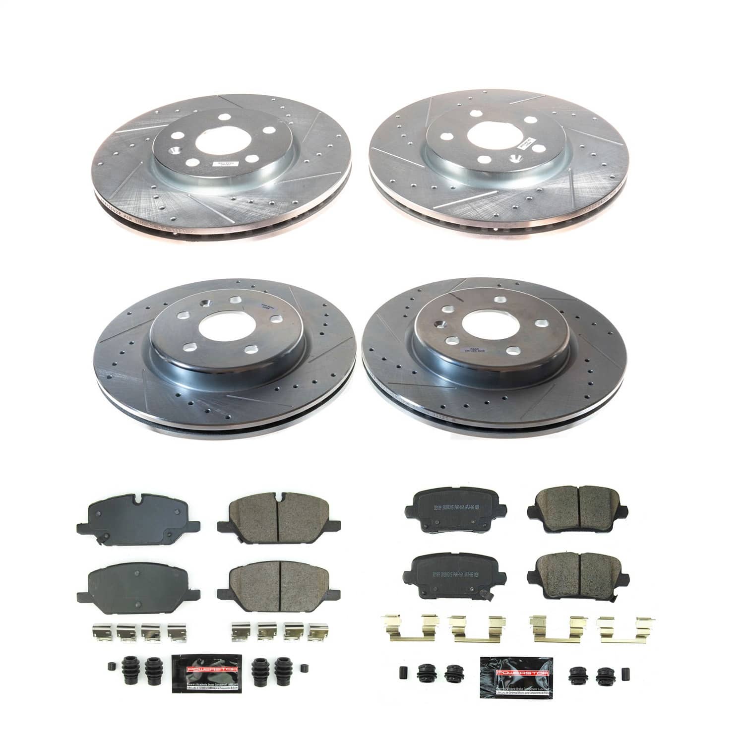 Power Stop - K8898 - Front and Rear - Disc Brake Pad and Rotor Kit